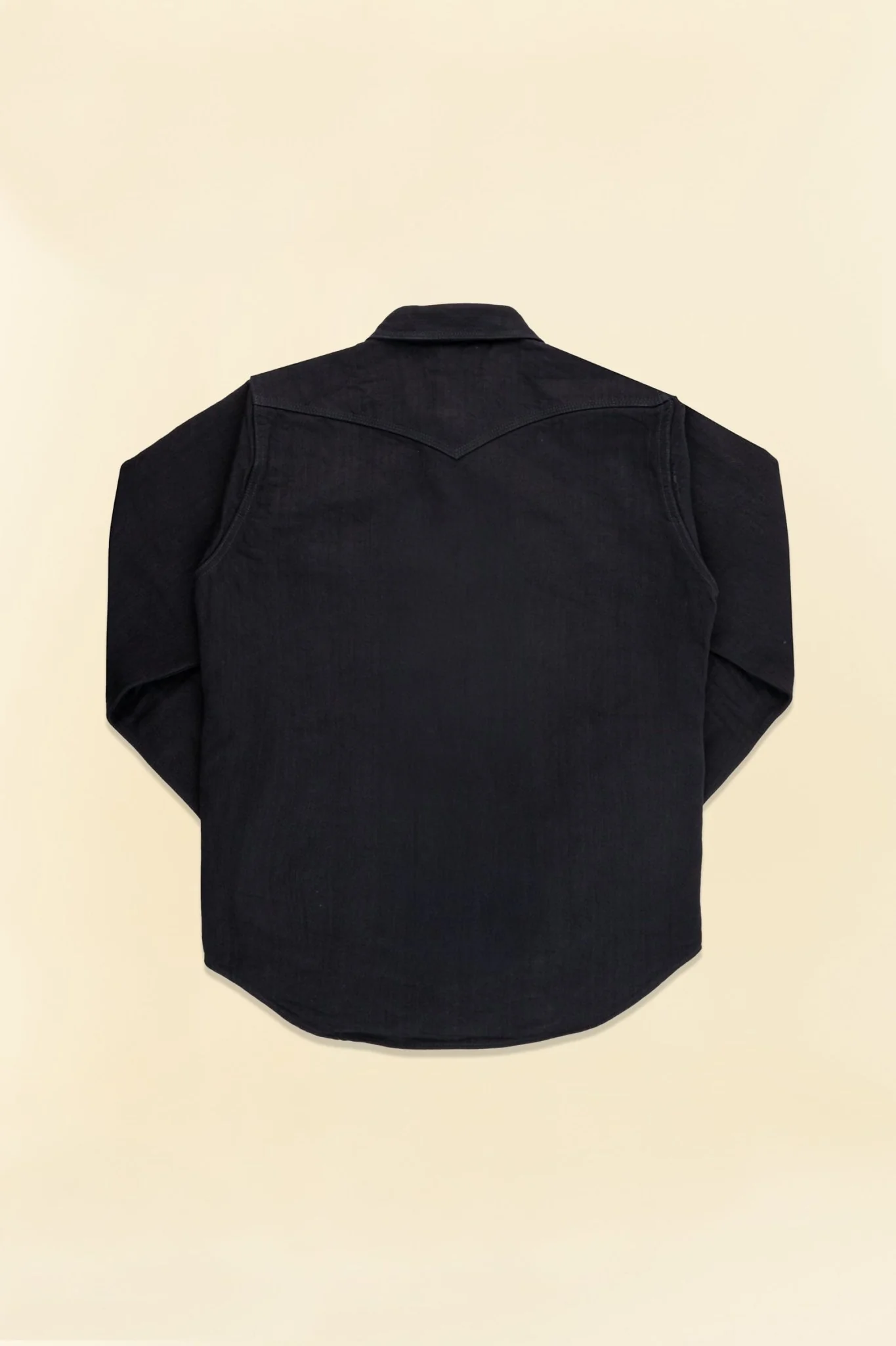 Iron Heart 14oz Herringbone CPO Western Shirt - Black
