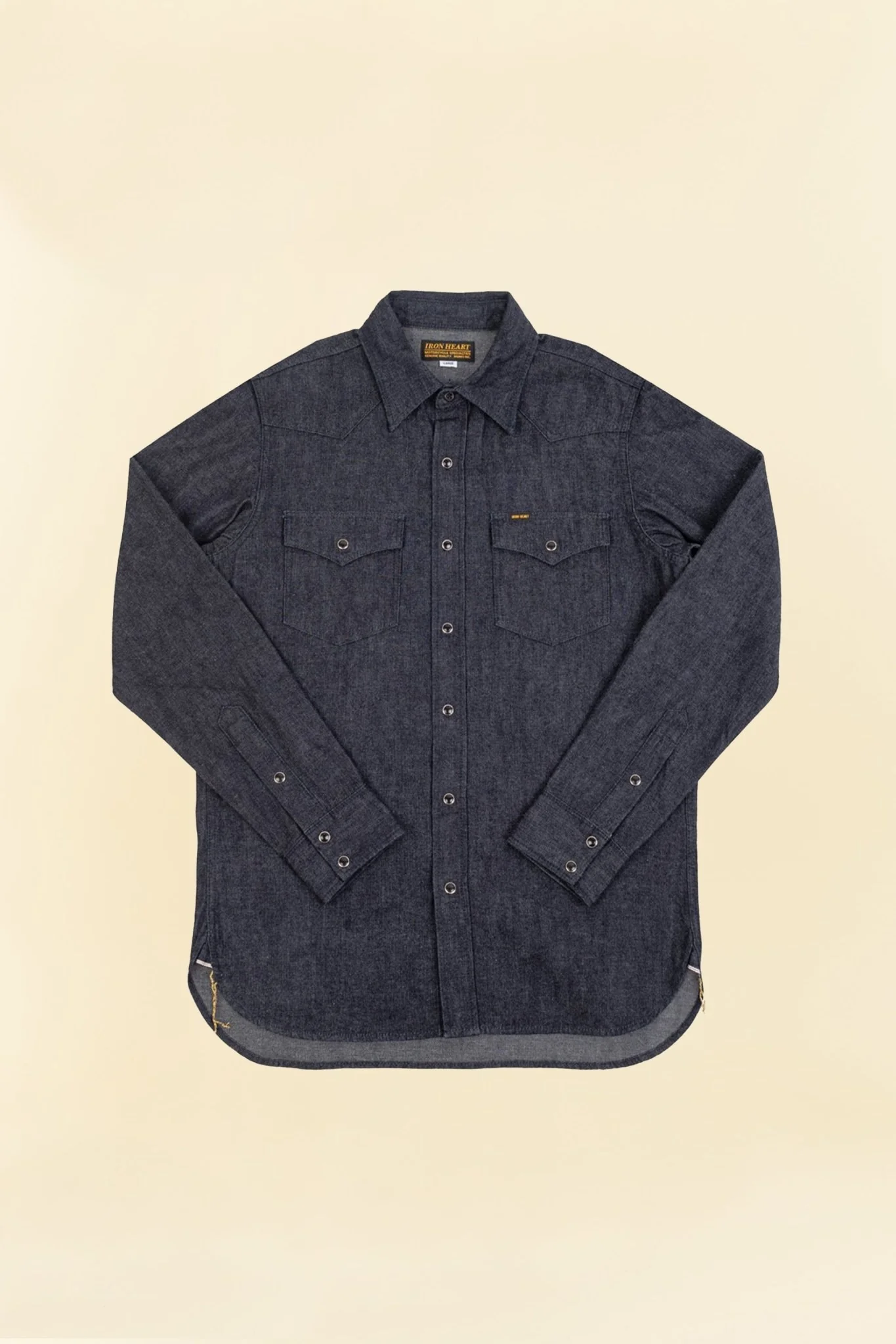 Iron Heart 10oz Selvedge Denim Western Shirt - Indigo