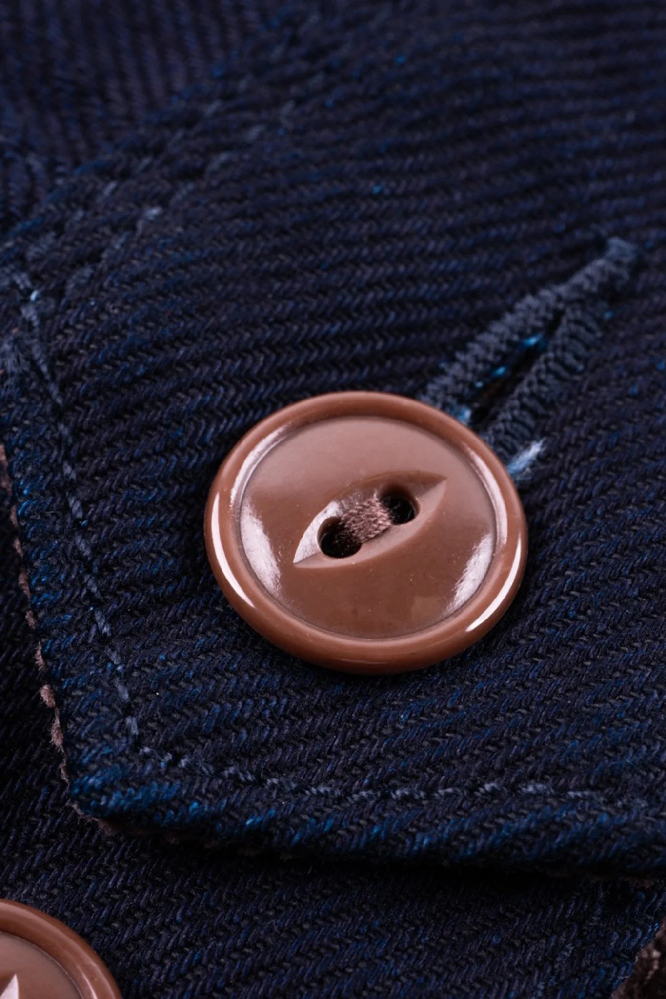 Iron Heart 12oz Kersey Work Jacket - Indigo/Black