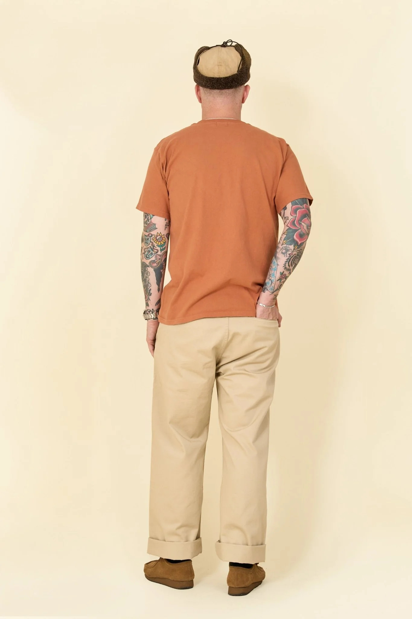 Pherrow's Classic Buffalo Print T-Shirt - Orange