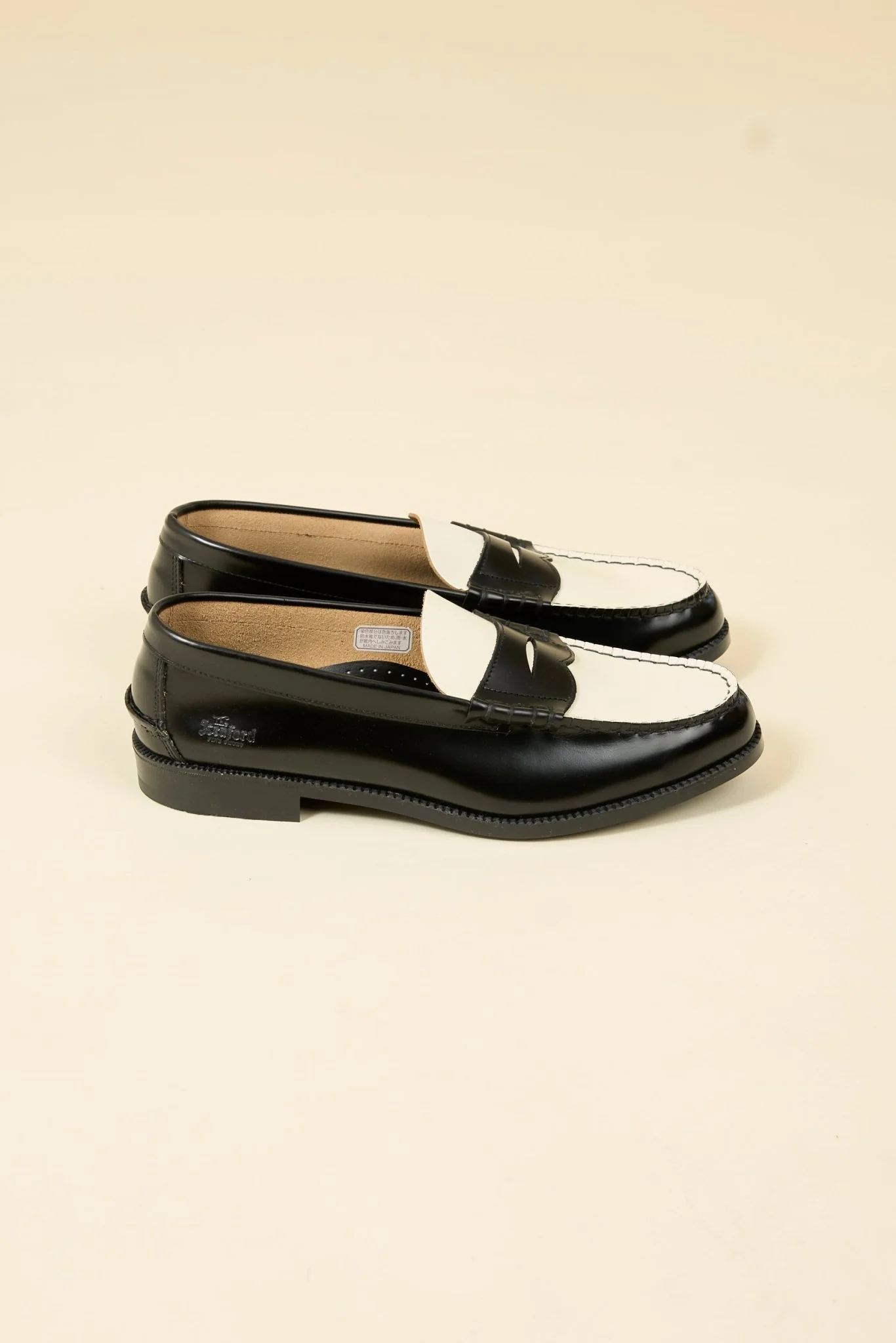 Kenford Shoes Combi Loafer - Black / White