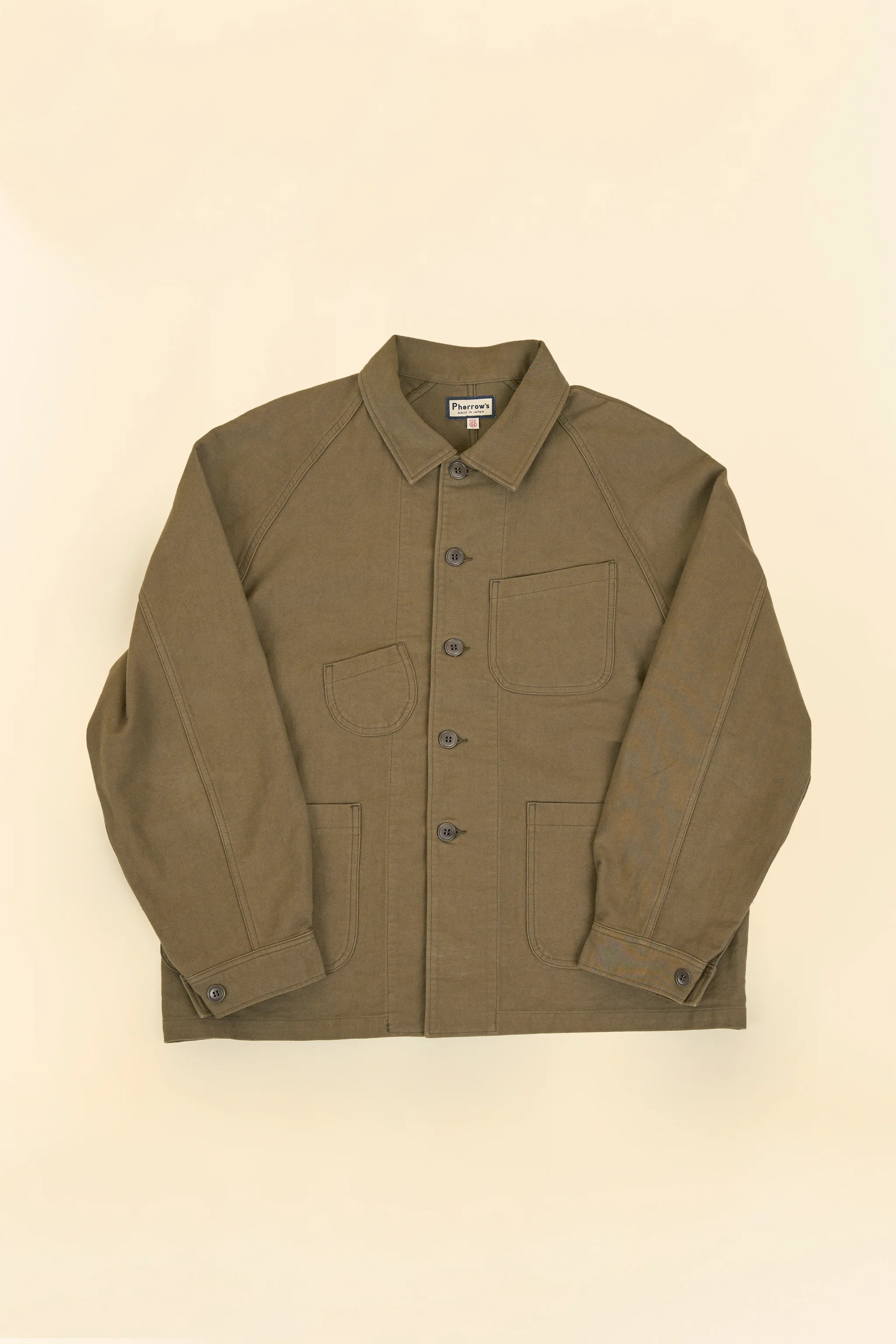 Pherrow's Nappa Workwear Jacket - Olive
