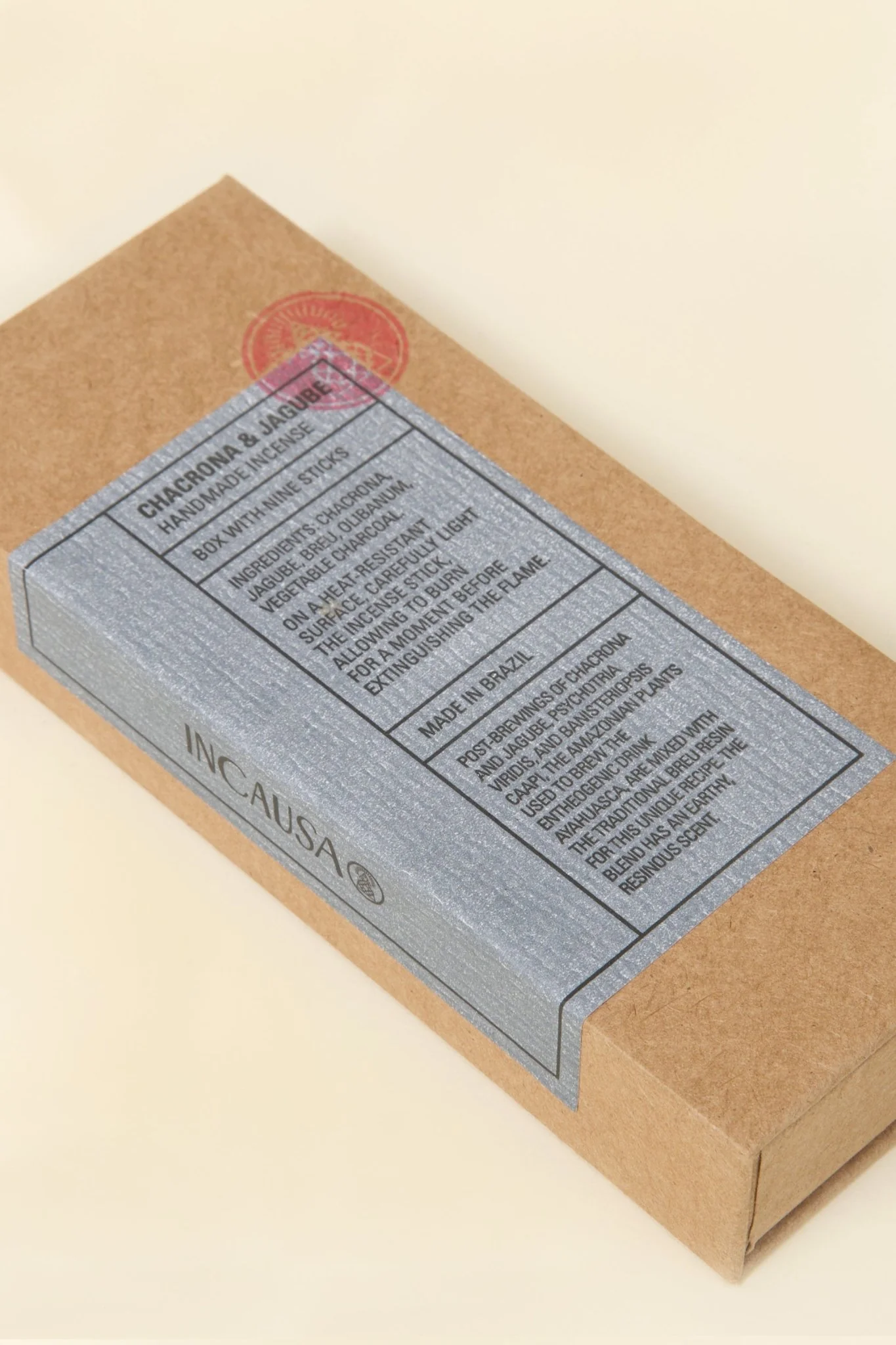 Incausa Incense - Charcona and Jagube Breu Resin Incense Box