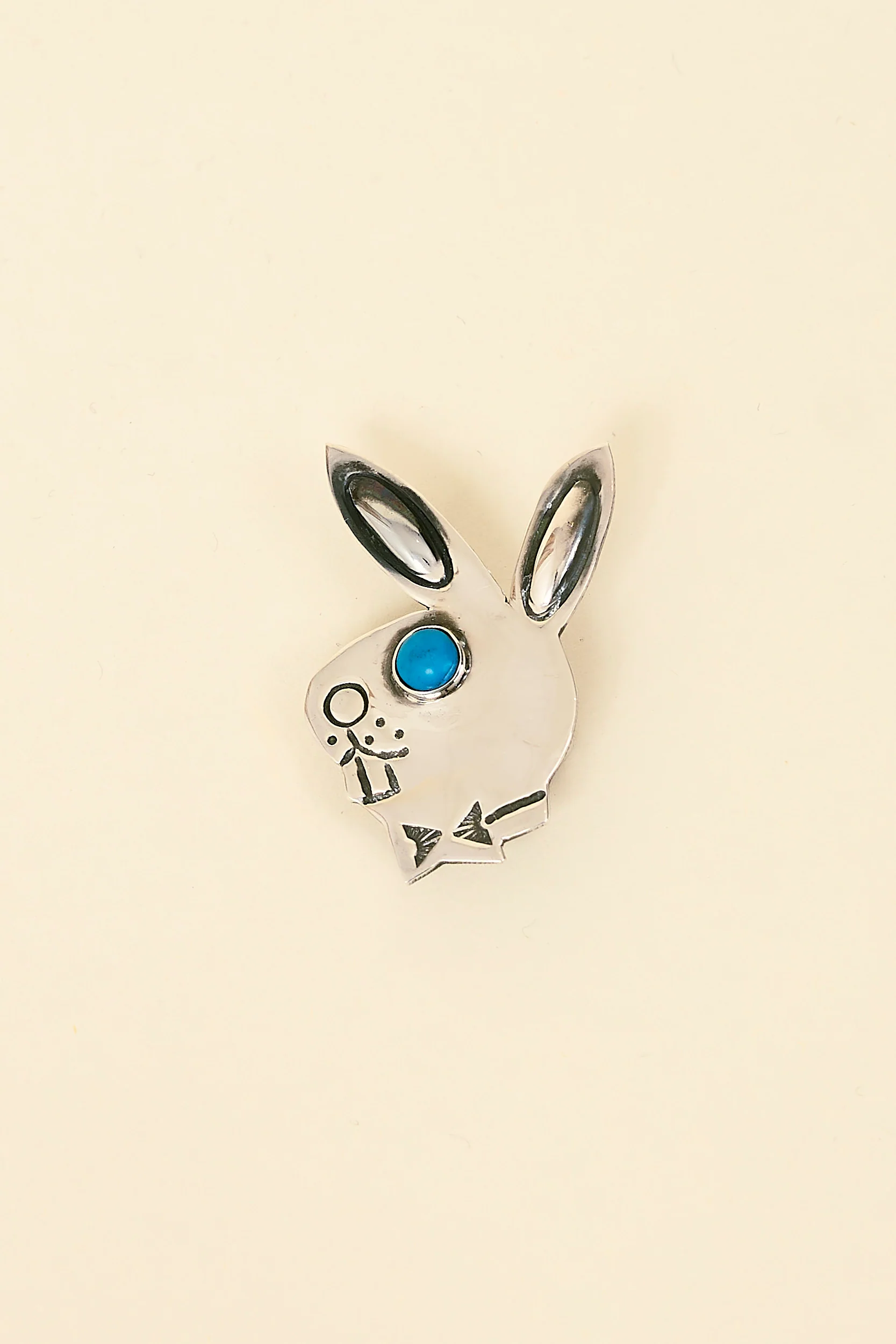 Munqa Play Bunny Pin - Turquoise