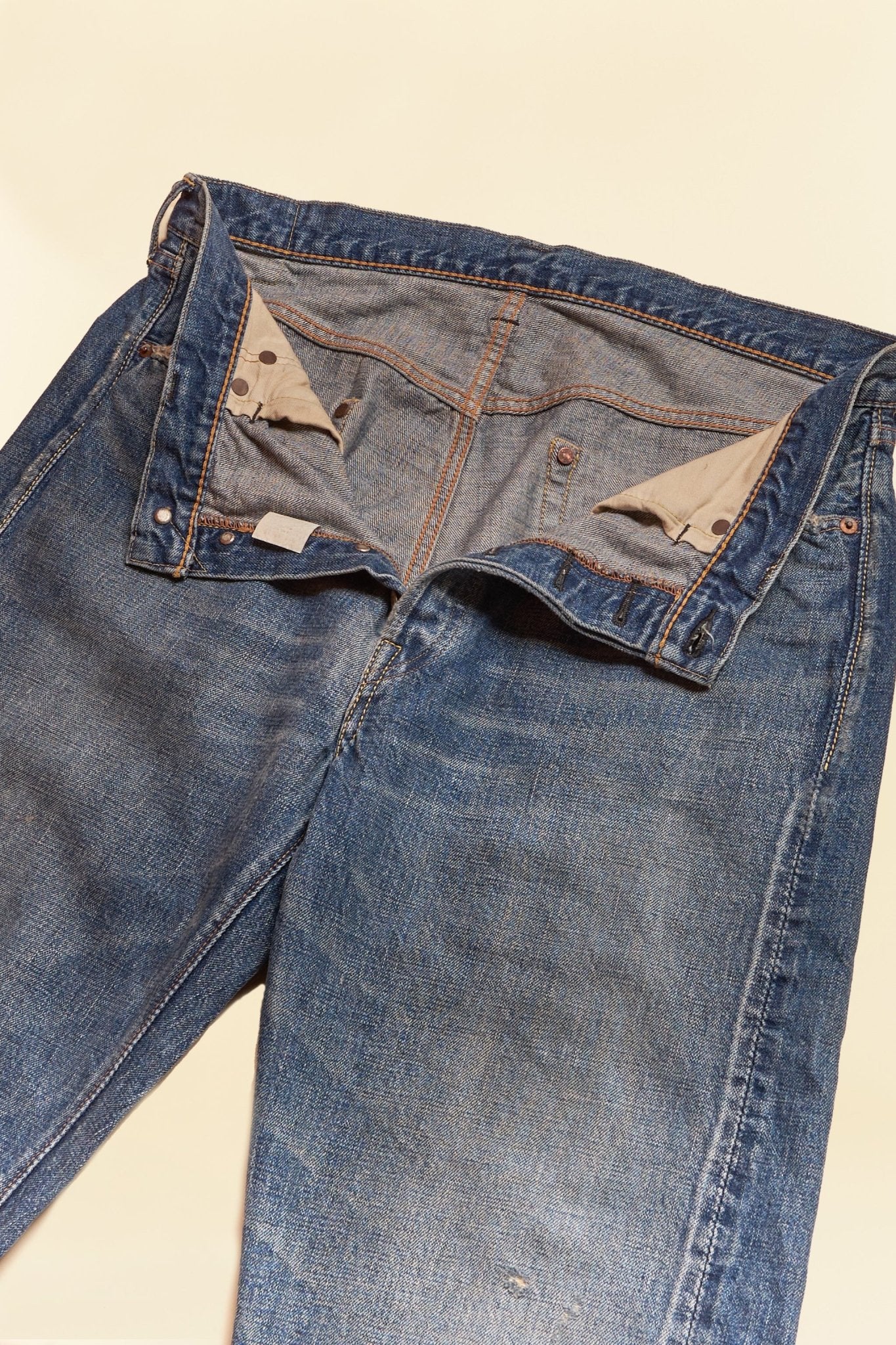 Fullcount 0105 Dartford Washed Straight Selvedge Denim - 13.7oz