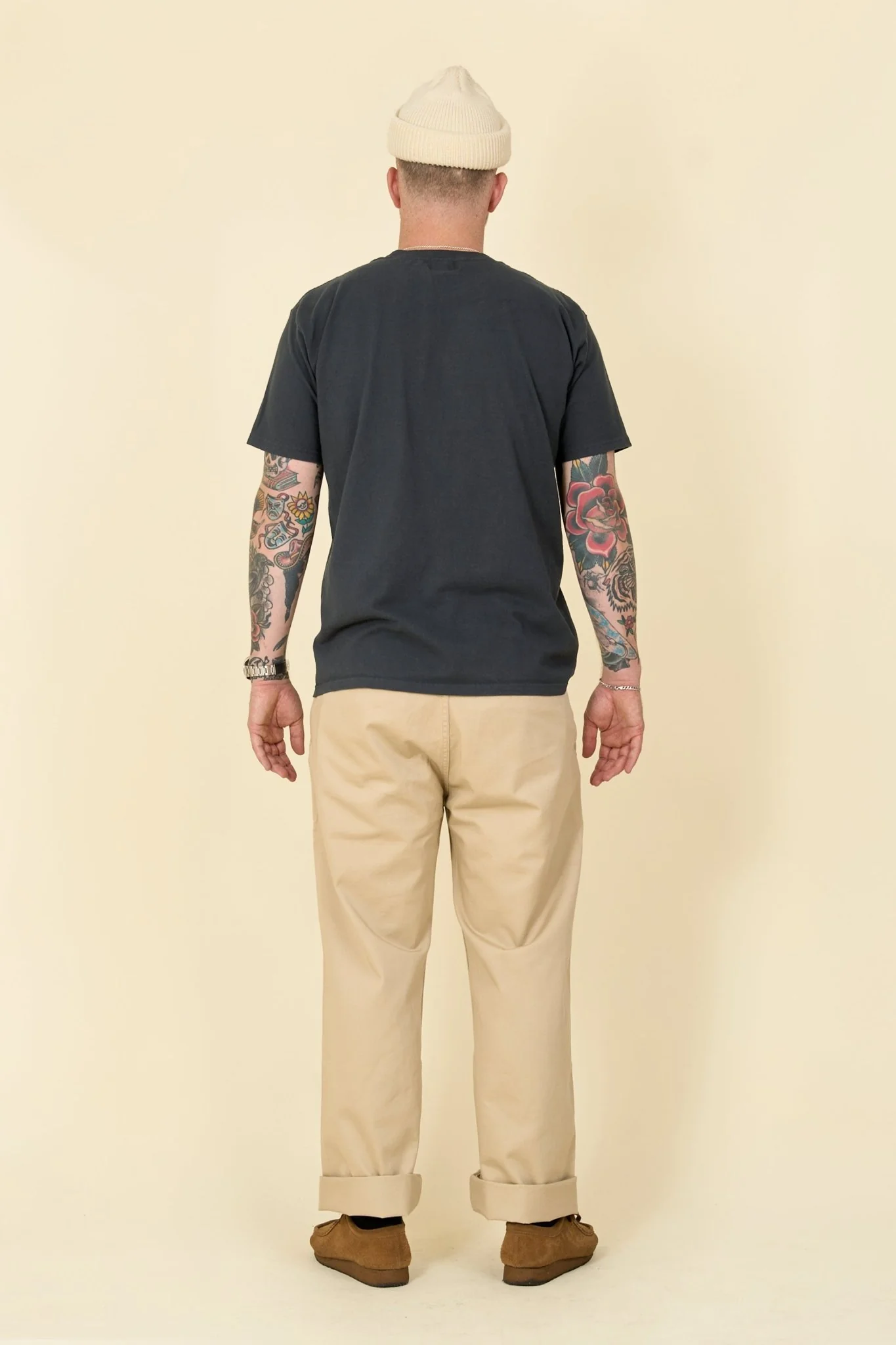 Pherrow's Classic Buffalo Print T-Shirt - Sulphur Black
