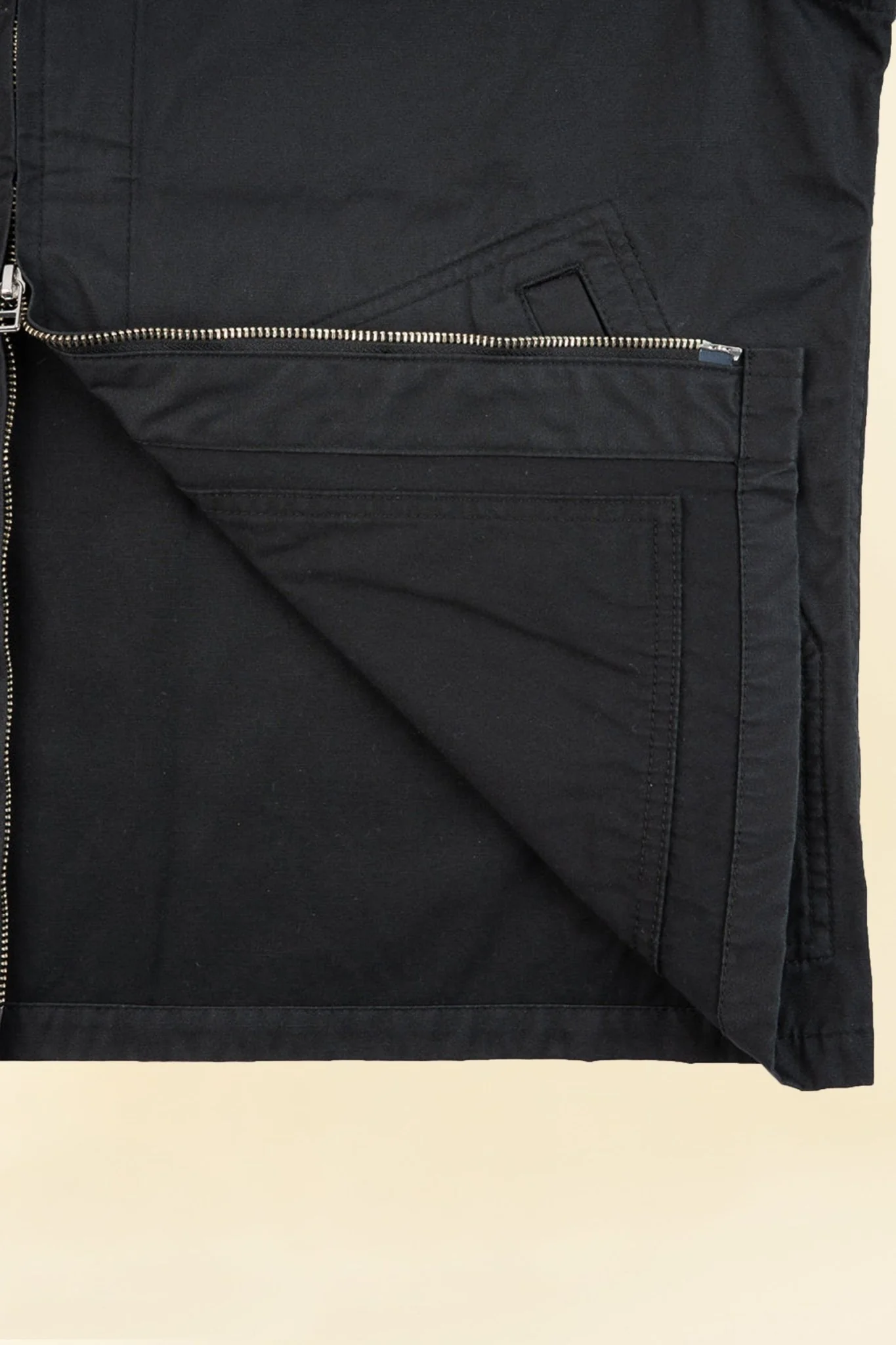 Iron Heart 7oz Rubber Wax Coated Windbreaker - Black