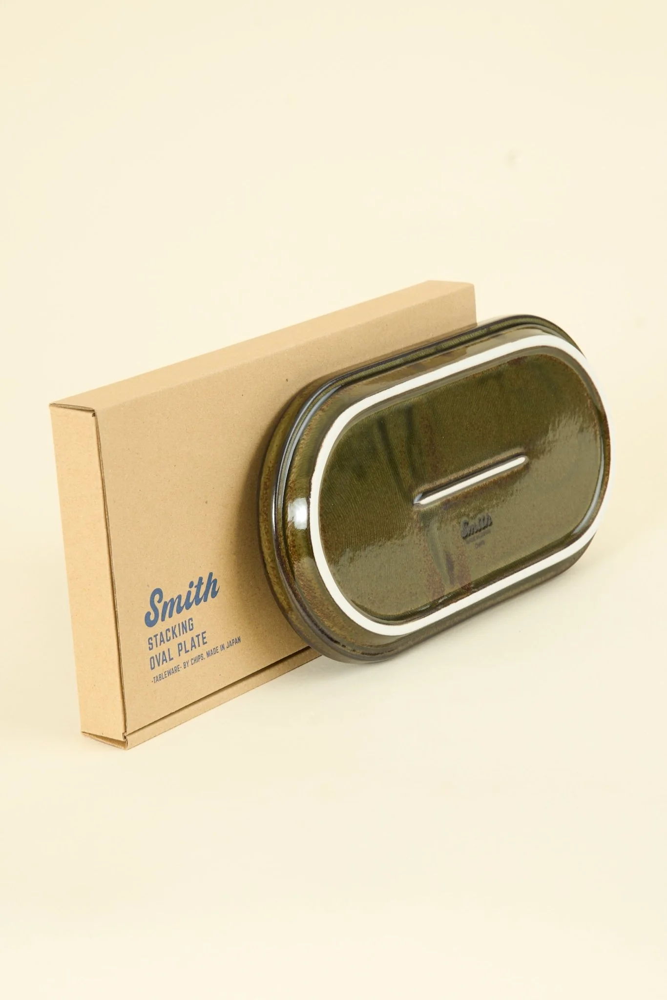 CHIPS Inc. Smith Stacking Oval Plate - Green