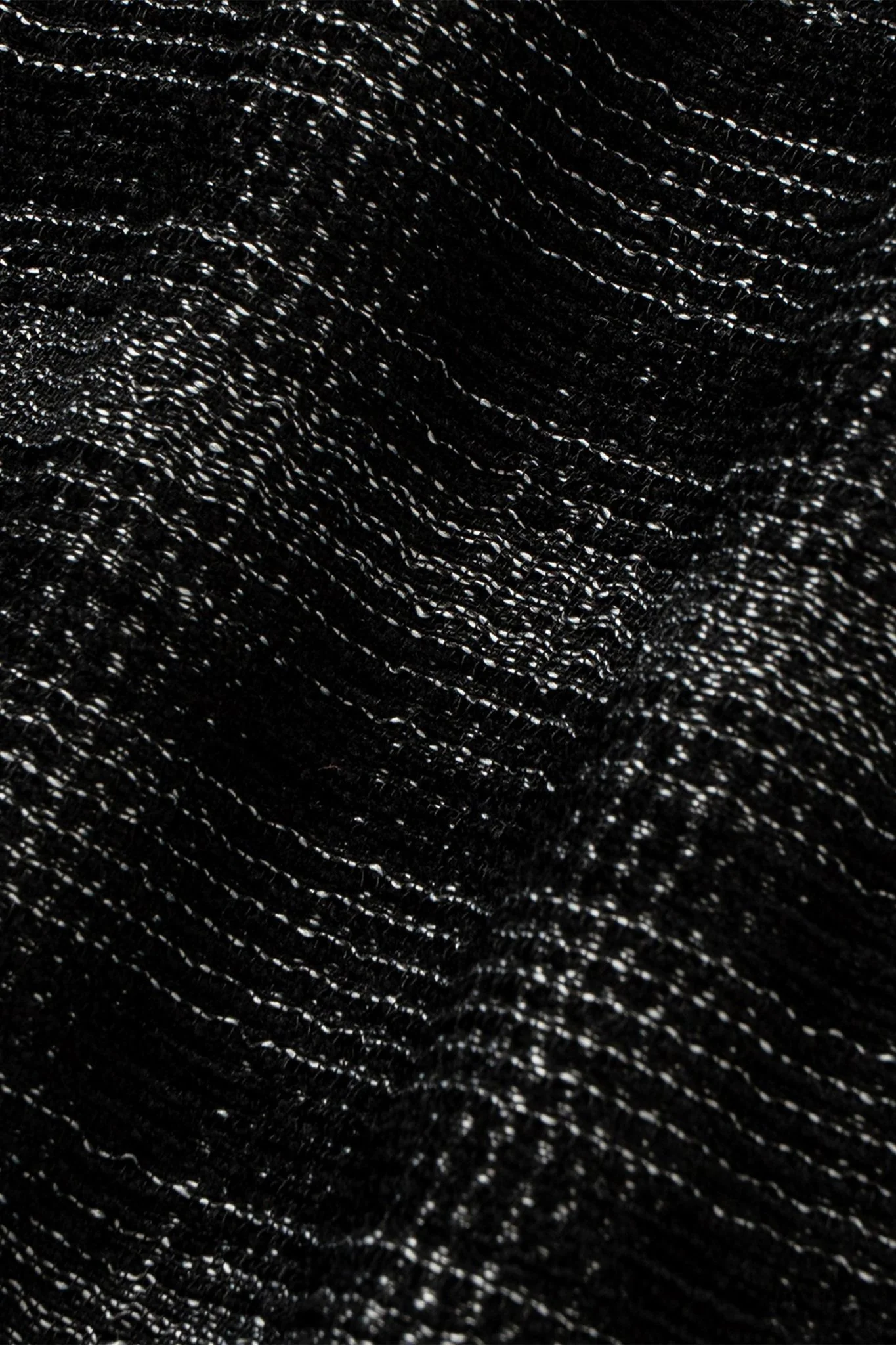 Rats Open Collar Ombre Shirt - Black / Gray Check