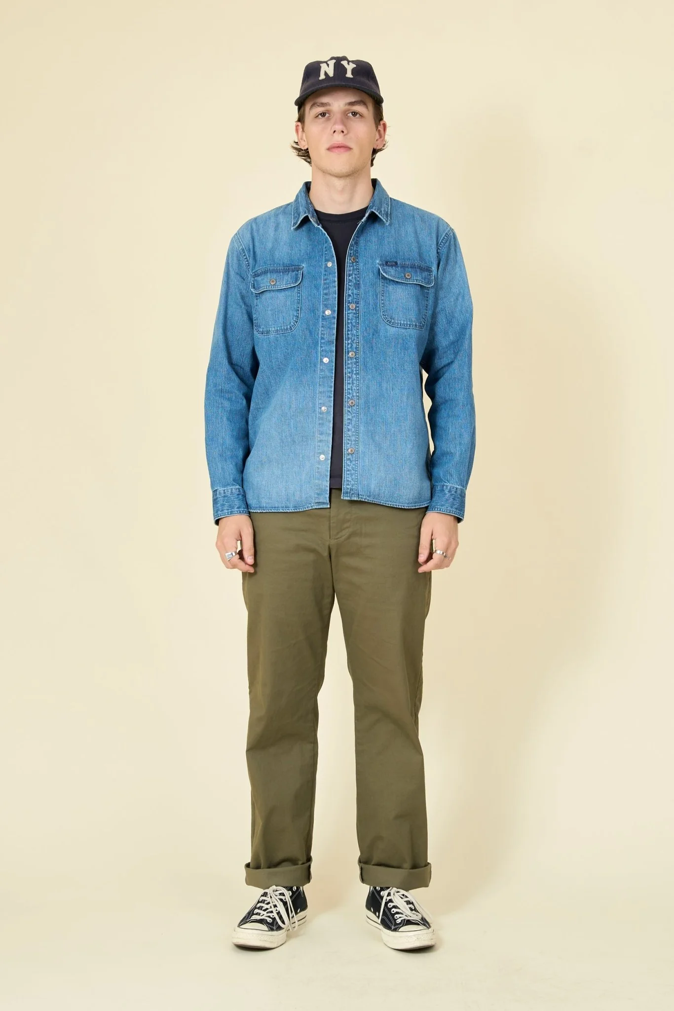 Rats 9oz Denim Work Shirt - Indigo