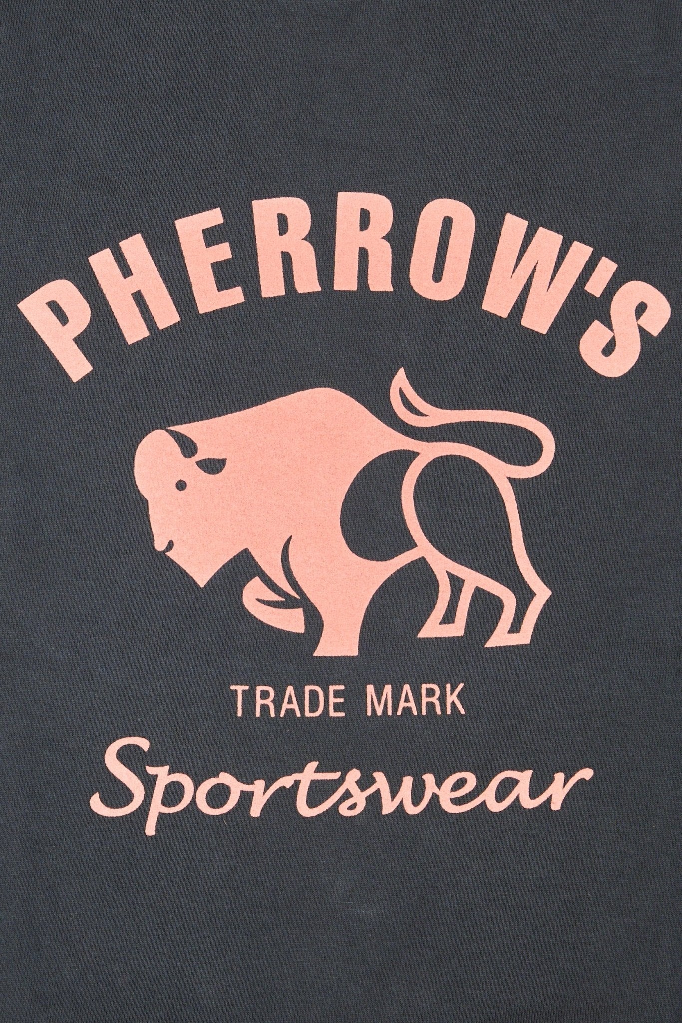 Pherrow's Classic Buffalo Print T-Shirt - Sulphur Black