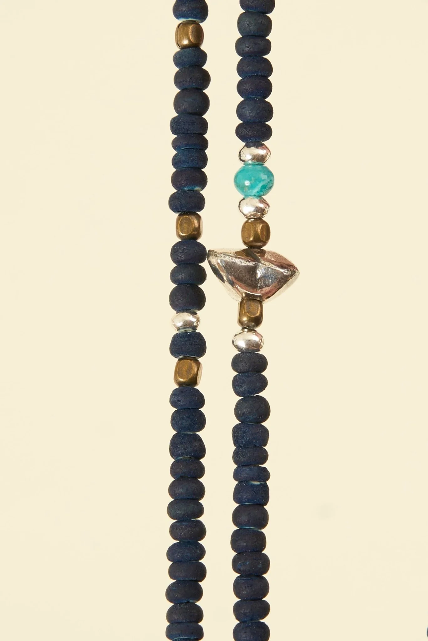 SunKu Beaded Necklace & Bracelet -  Indigo
