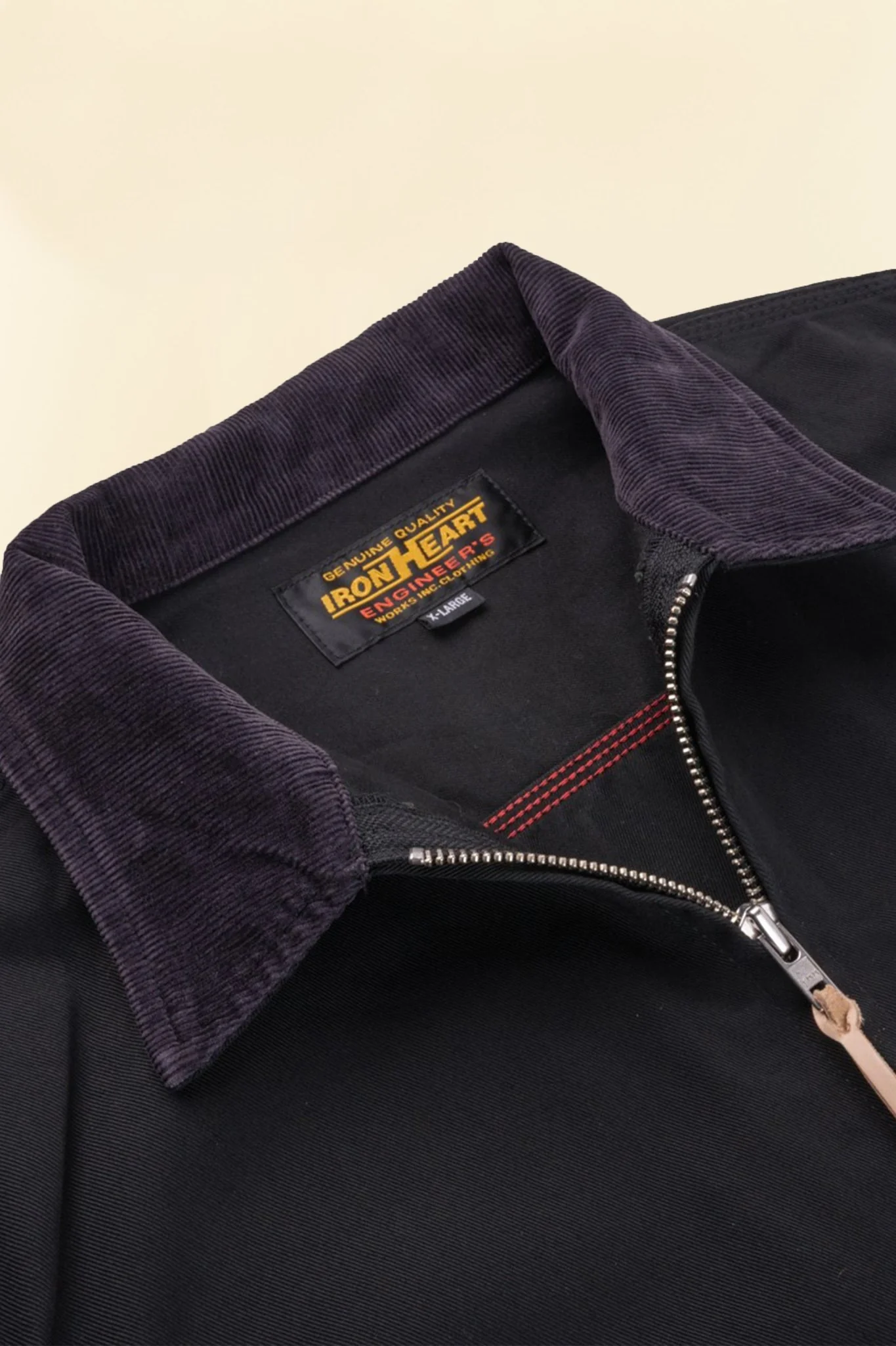 Iron Heart 12oz Kurashikizome Twill Work Jacket - Black