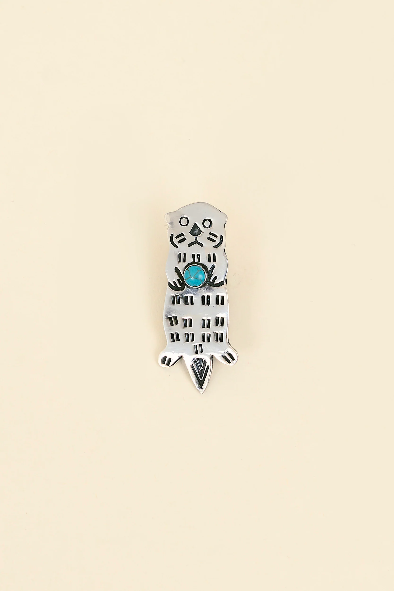 Munqa Sea Otter Pin - Turquoise