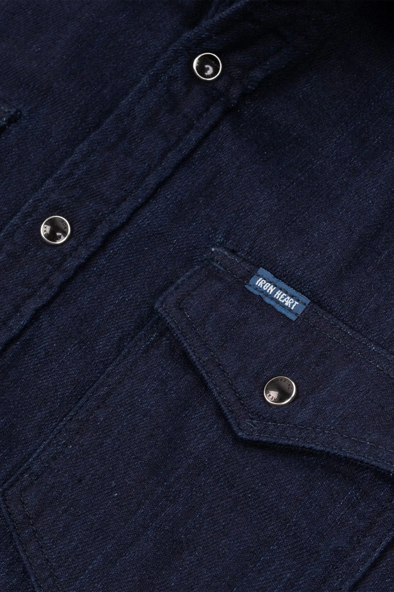 Iron Heart 10oz Double Cloth Denim CPO Shirt - Indigo