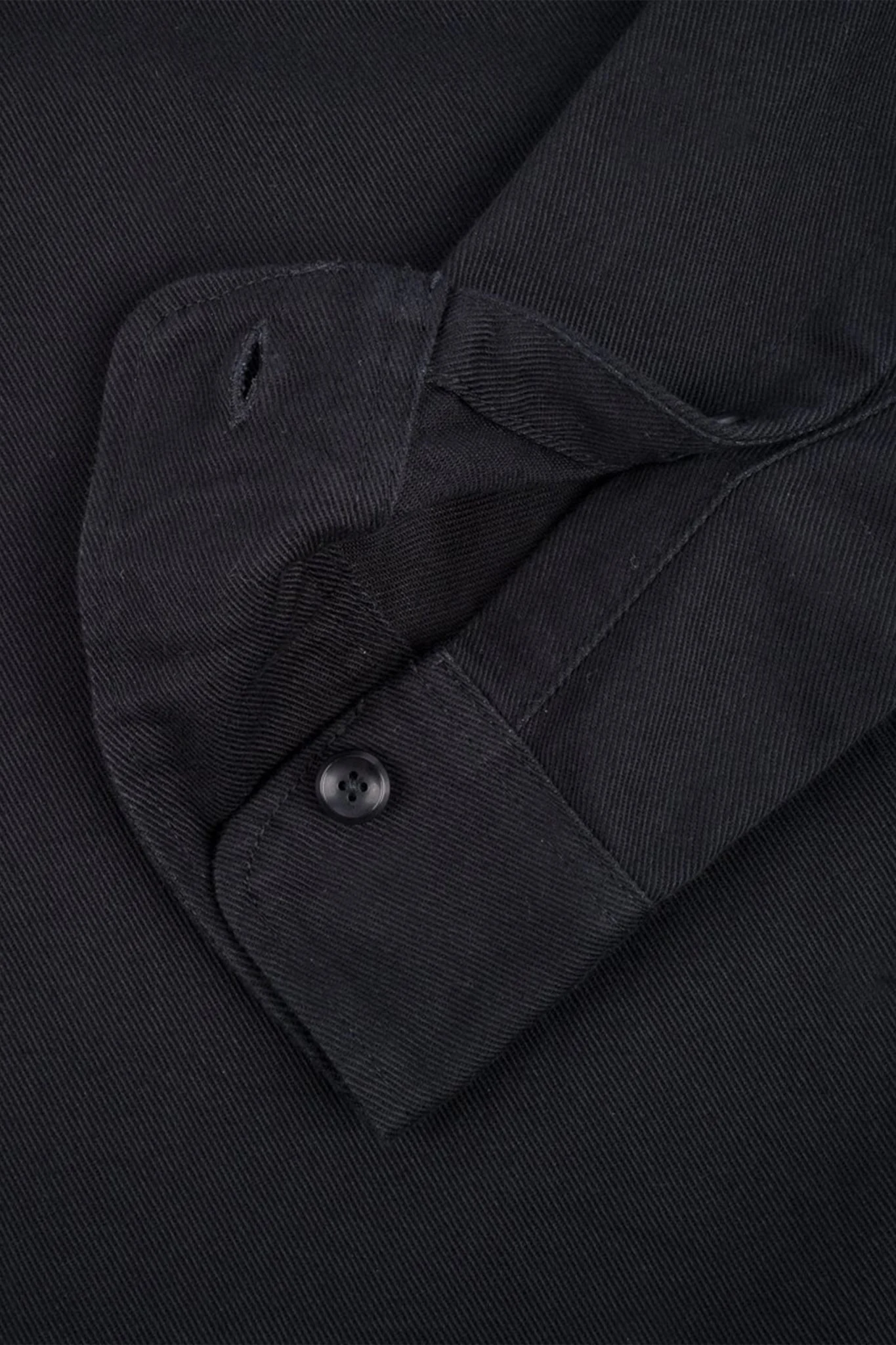 Iron Heart 9oz Cotton Linen Work Shirt - Black