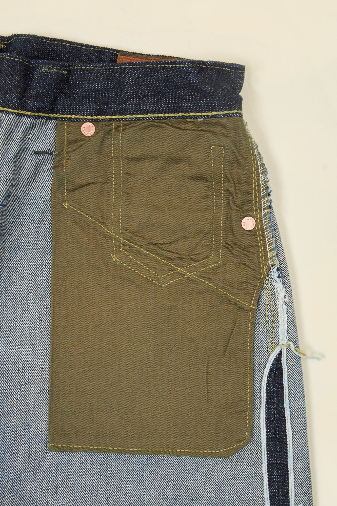 TCB Jeans S40's High Rise Straight Denim - 14oz