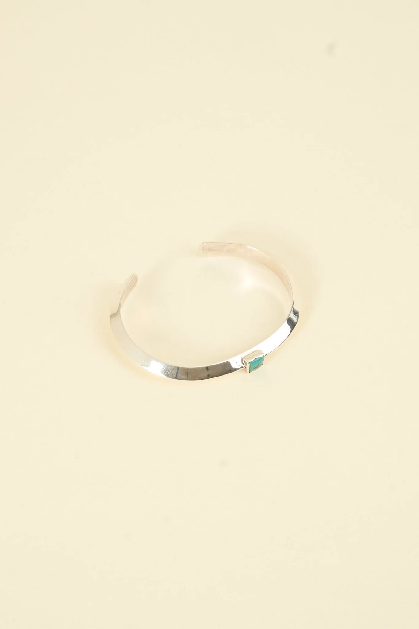 SunKu Triangle Bangle - Silver / Turquoise
