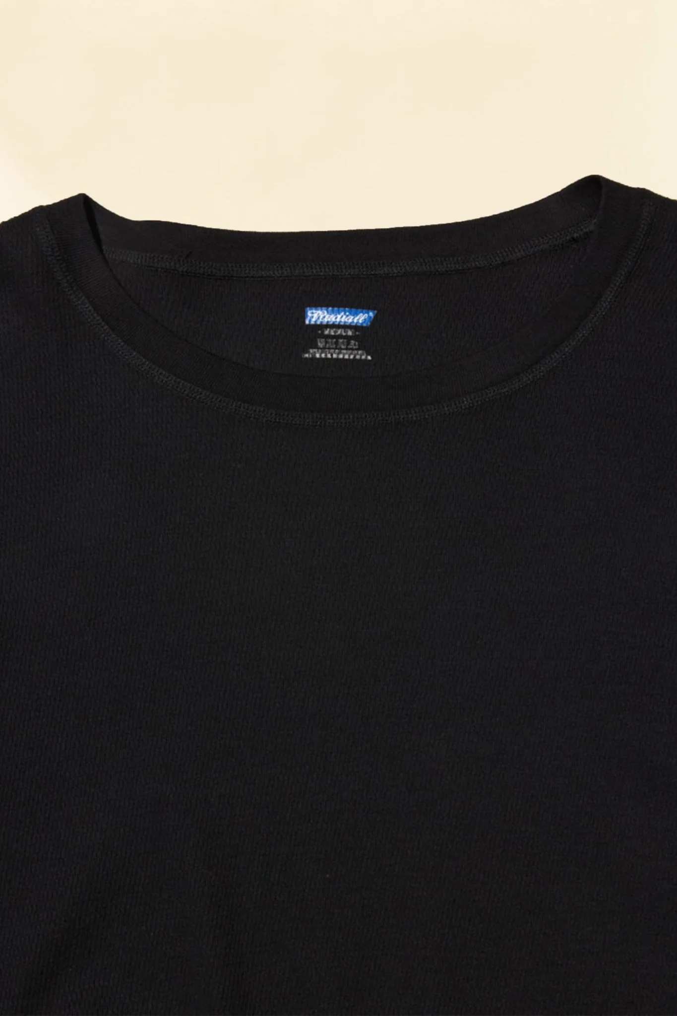 Radiall Mil Thermal Crew Neck L/S T-Shirt - Black