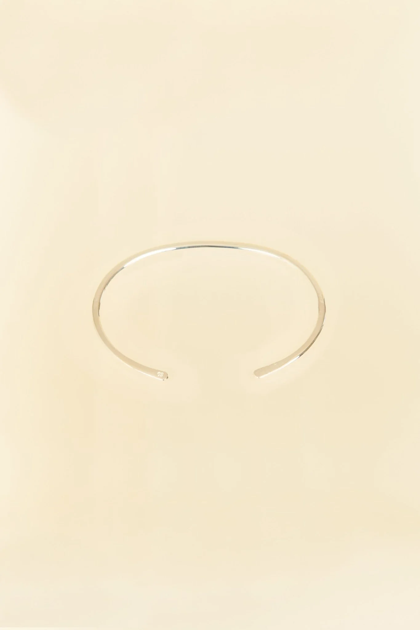 SunKu Roller Press Bangle - Silver