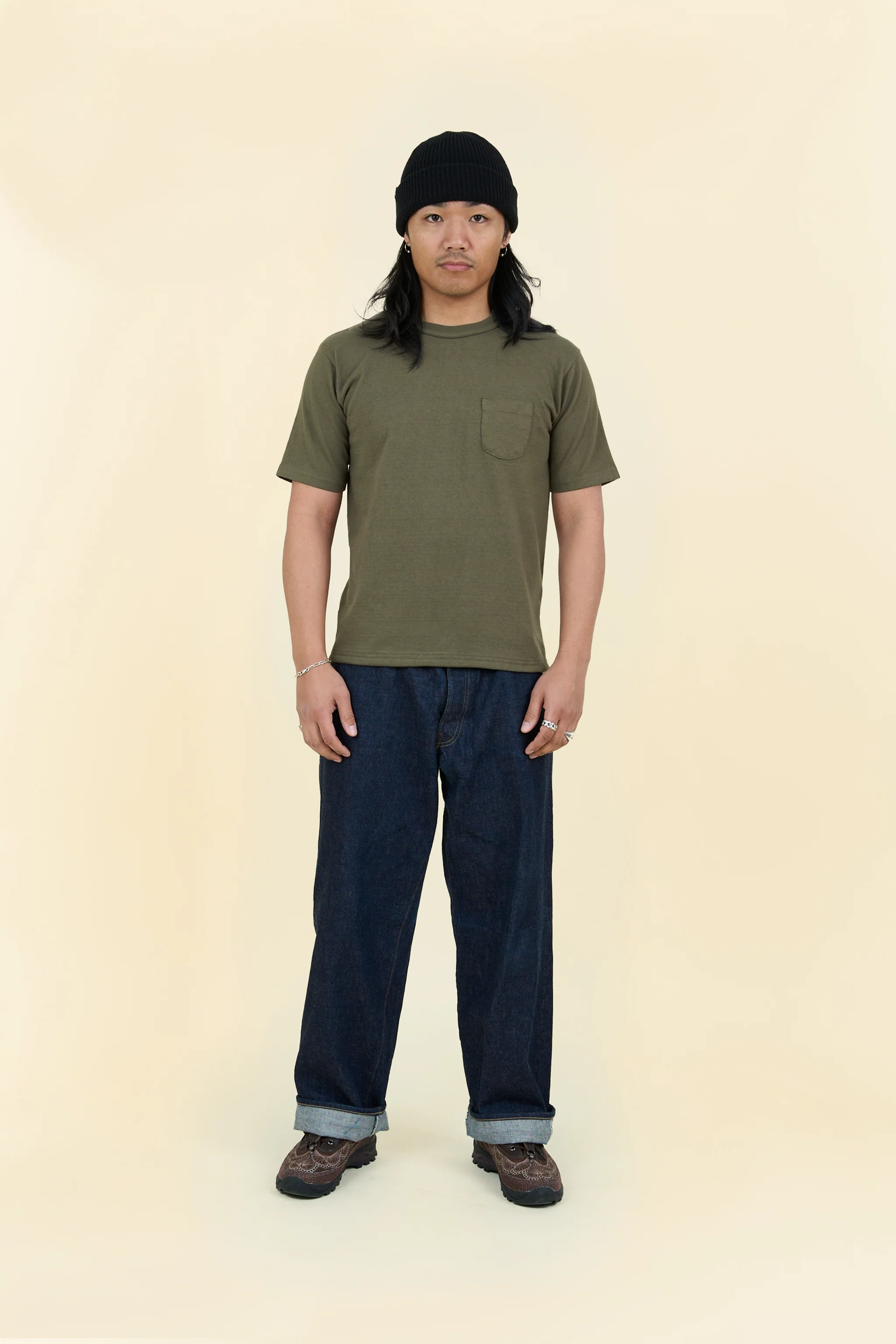 Godspeed Heavyweight Daimaru 10oz Pocket T-Shirt - Olive