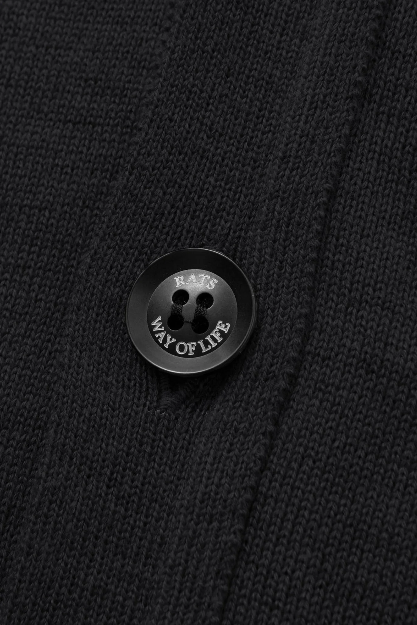 Rats High Gauge Cardigan - Black