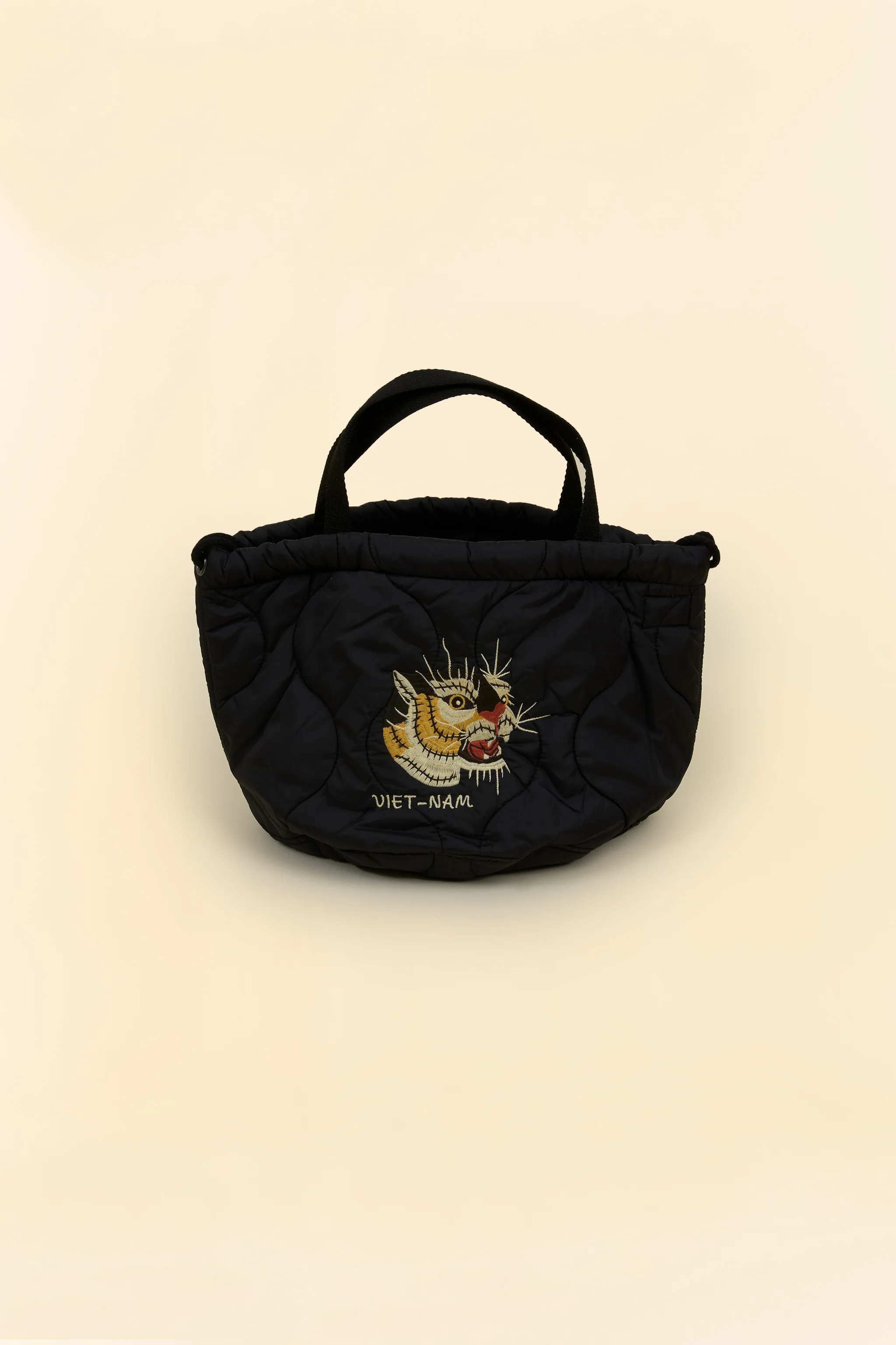 Pherrow's Tiger Quilted Bag-  Black