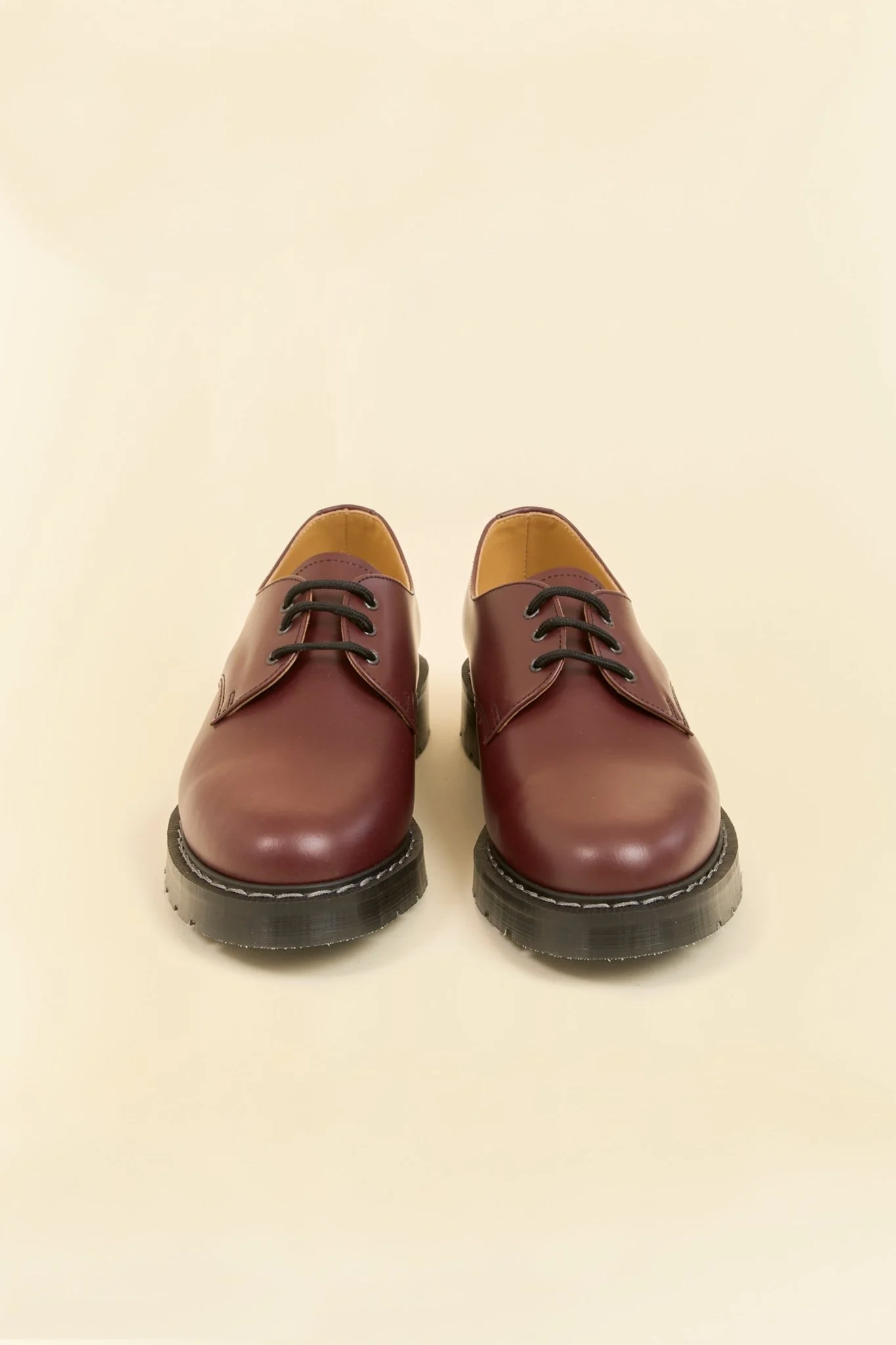 Solovair 3 Eye Gibson Shoe - Oxblood