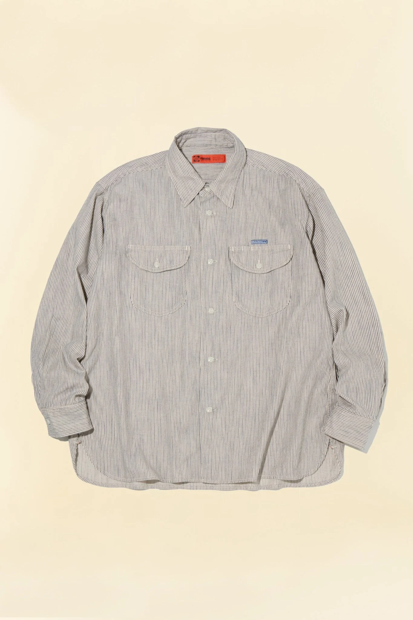 Radiall Wheels L/S Work Shirt - Hickory Stripe
