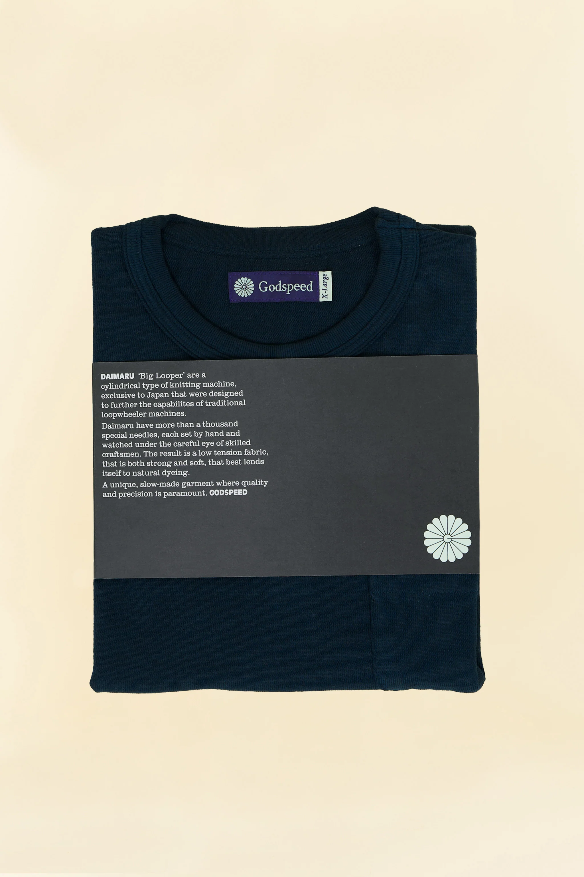 Godspeed Heavyweight Daimaru 10oz Pocket T-Shirt - Navy