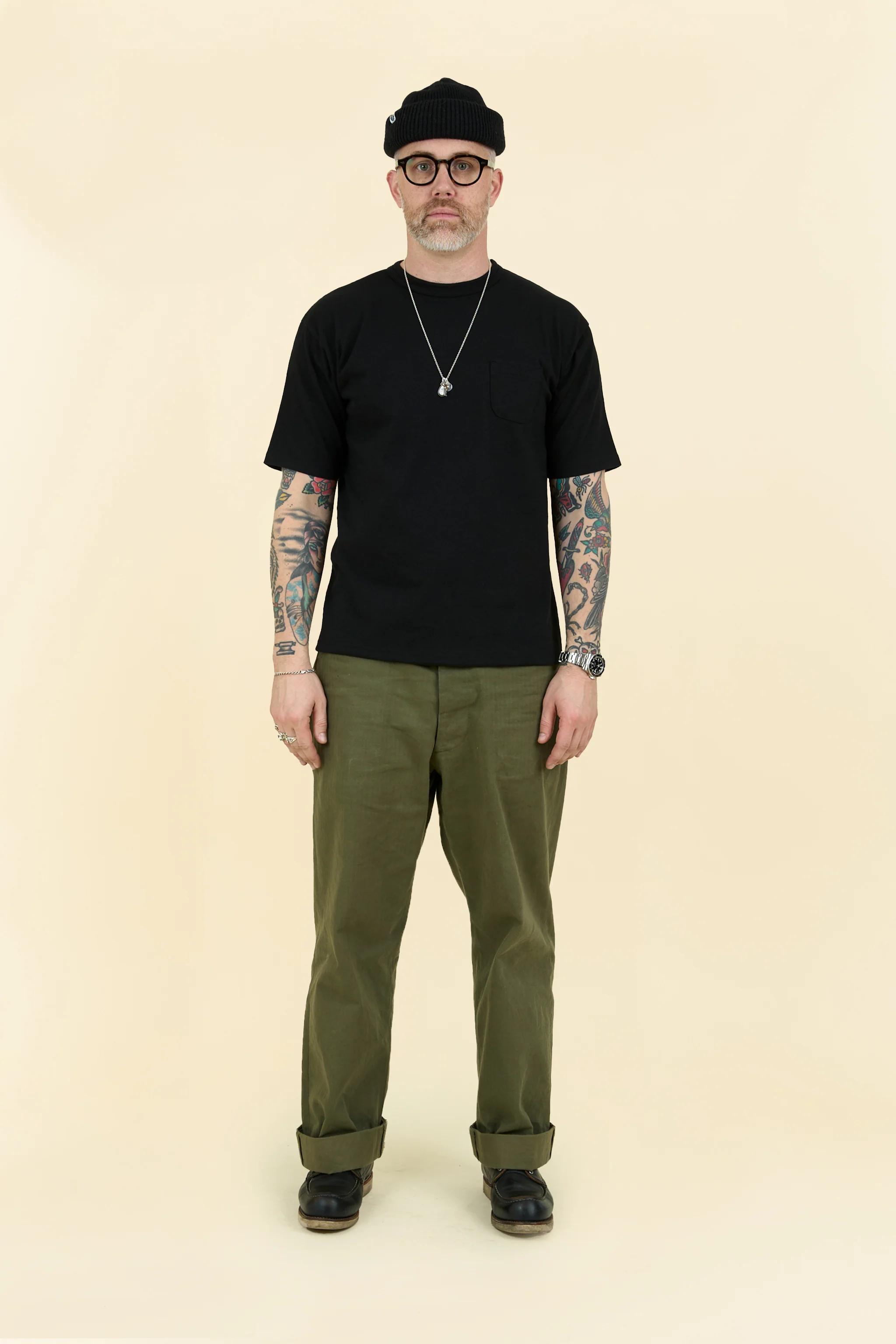 Godspeed Heavyweight Daimaru 10oz Pocket T-Shirt - Black