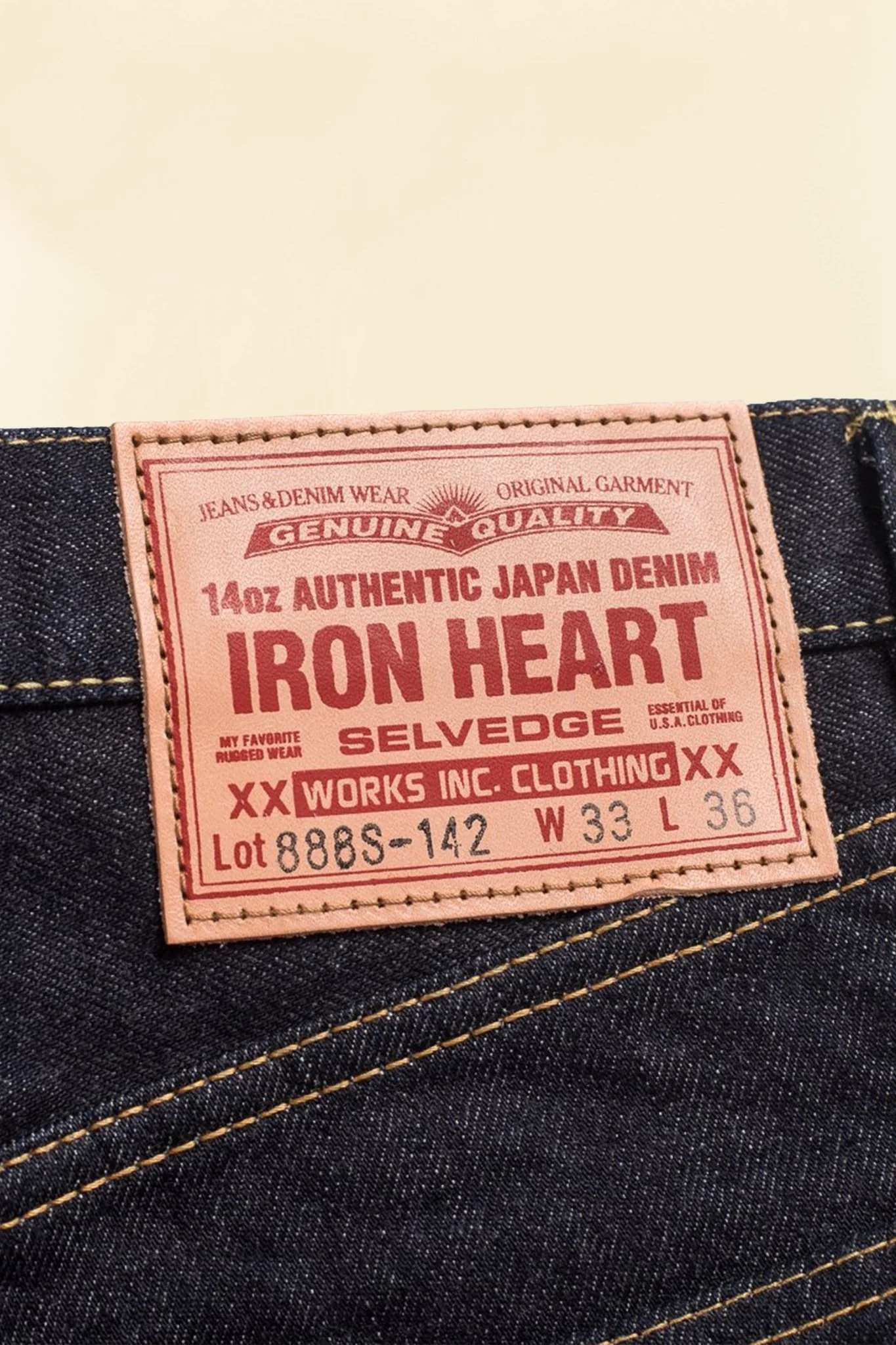 Iron Heart 14oz IH-888S-142 High Rise Tapered Jeans - Indigo