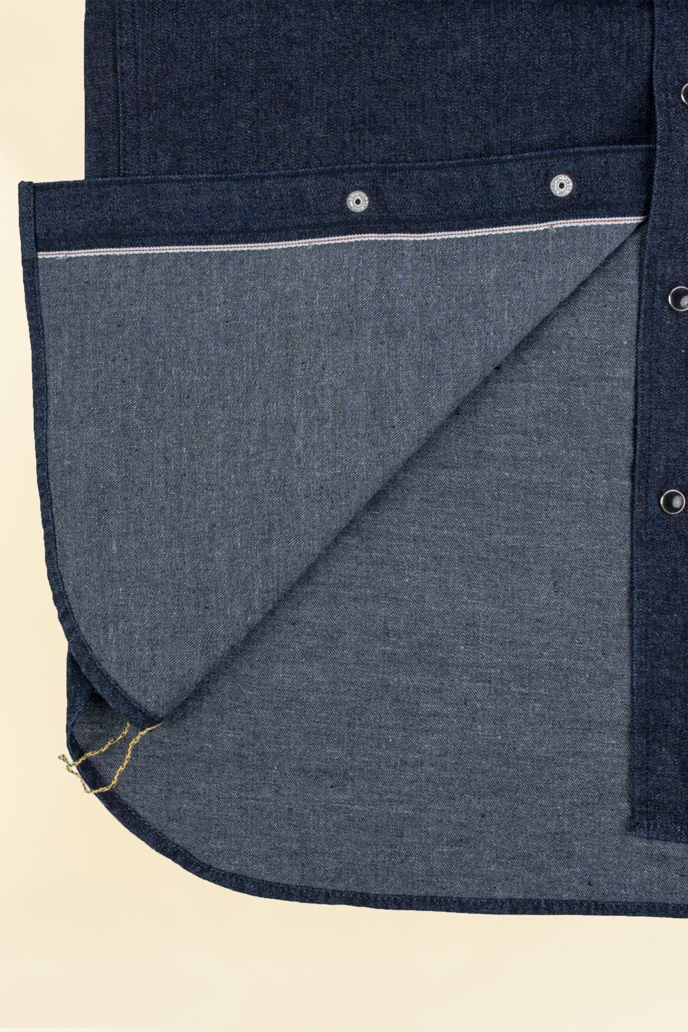 Iron Heart 10oz Selvedge Denim Western Shirt - Indigo