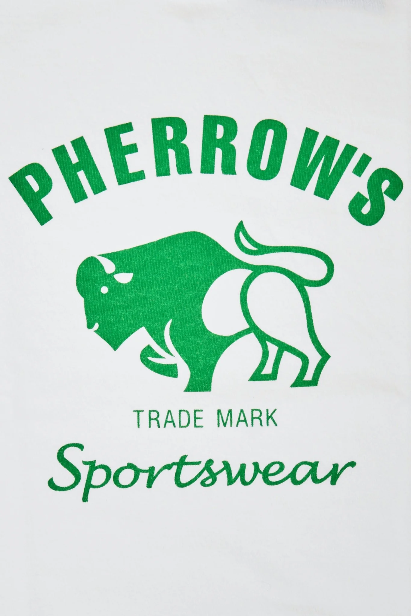 Pherrow's Classic Buffalo Print T-Shirt - White