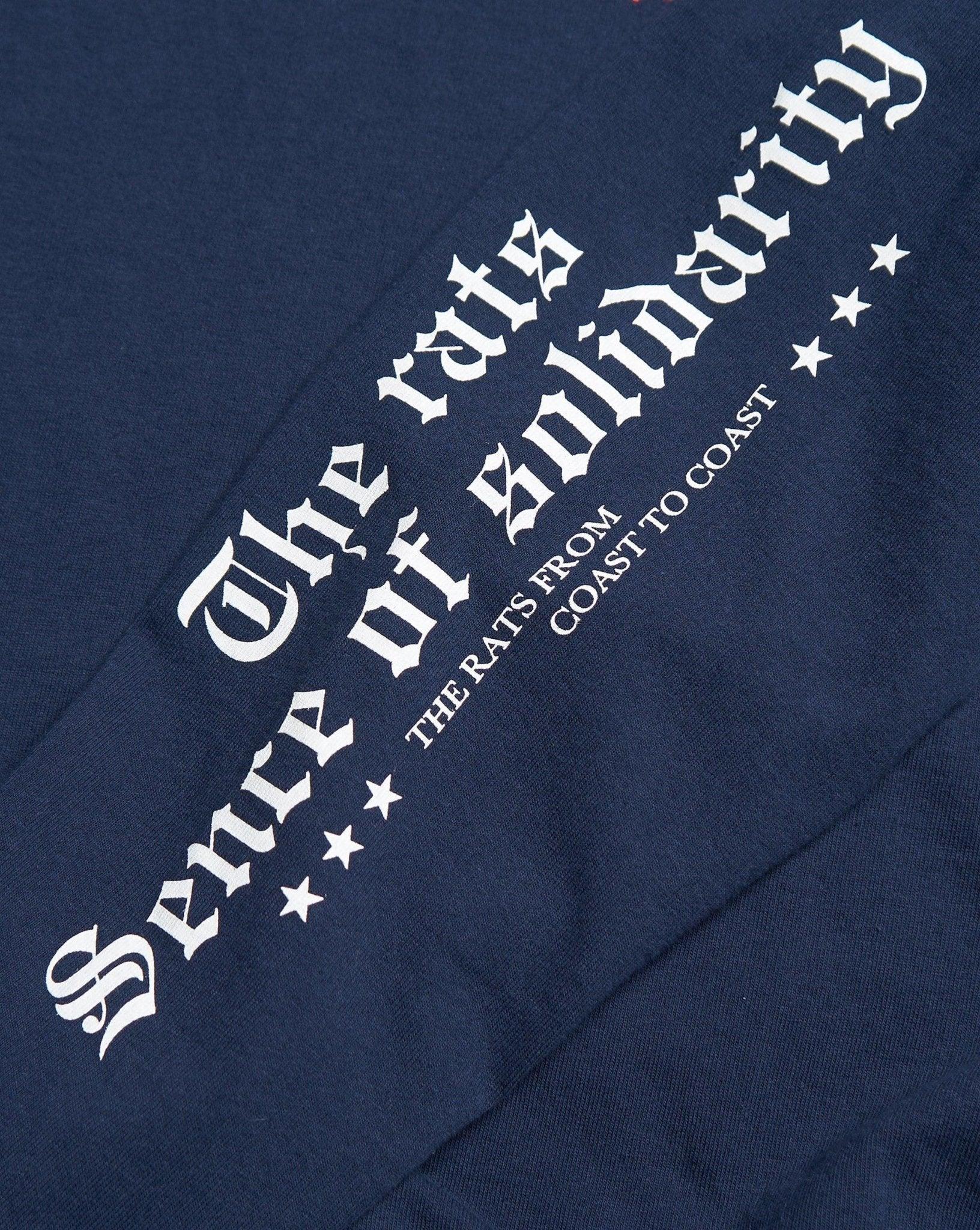 Rats Old English Long Sleeve - Navy