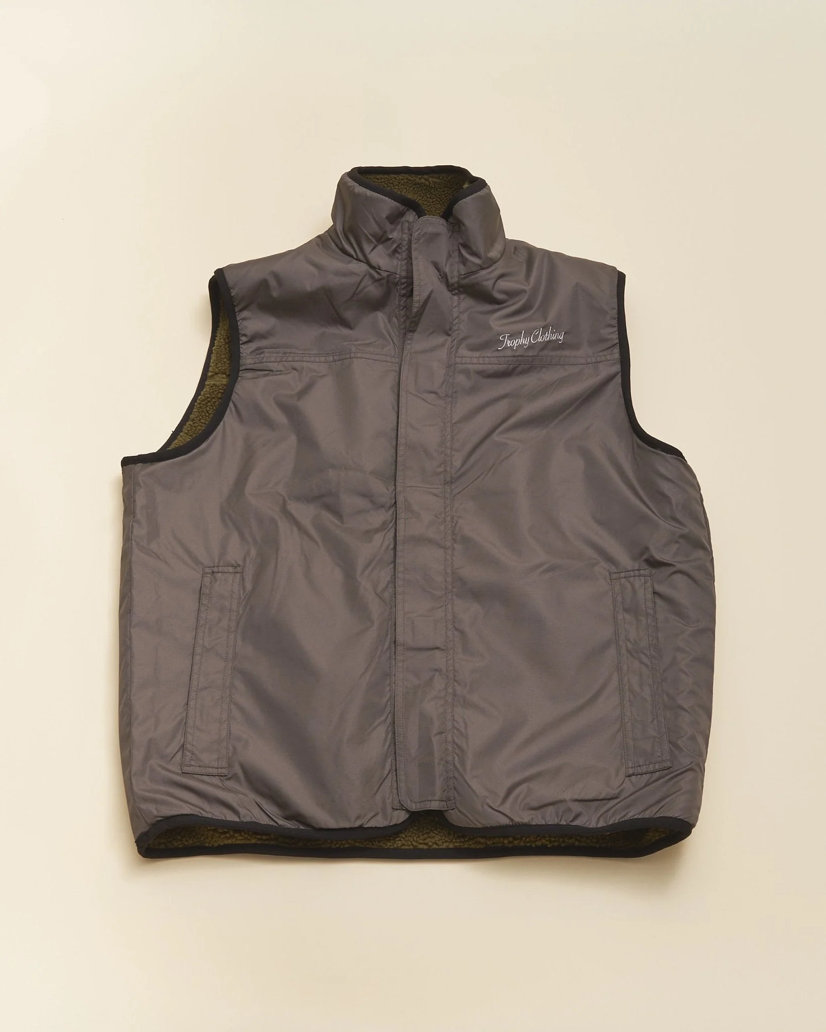 Trophy Clothing Reversible Mountain Vest - Olive/Charcoal