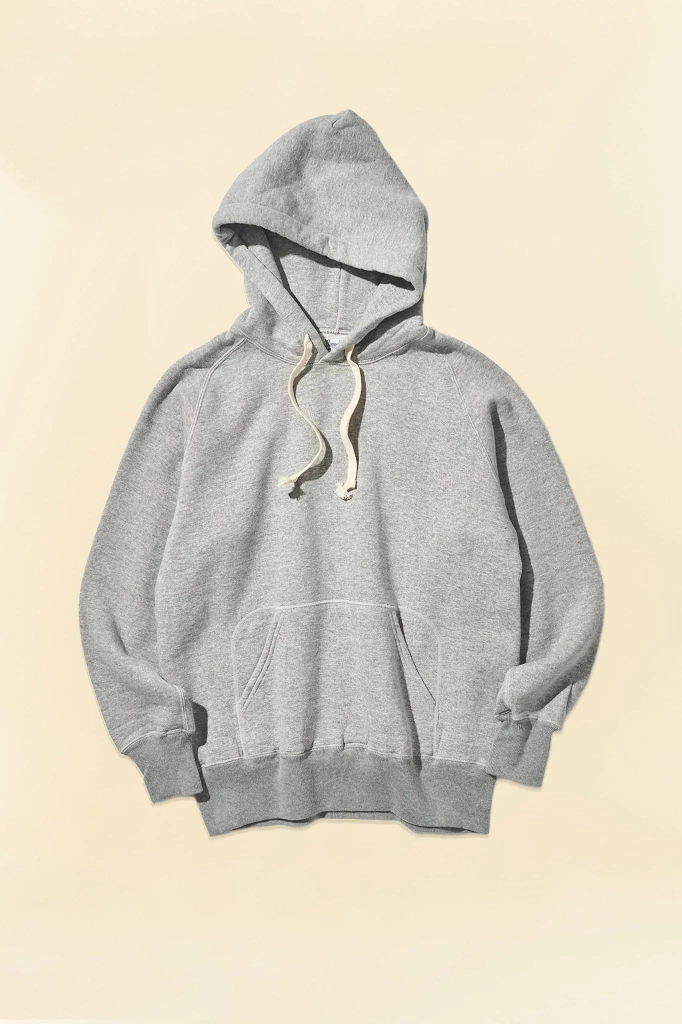 Pherrow's Loopwheel Hooded Raglan Sweatshirt - Heather Gray