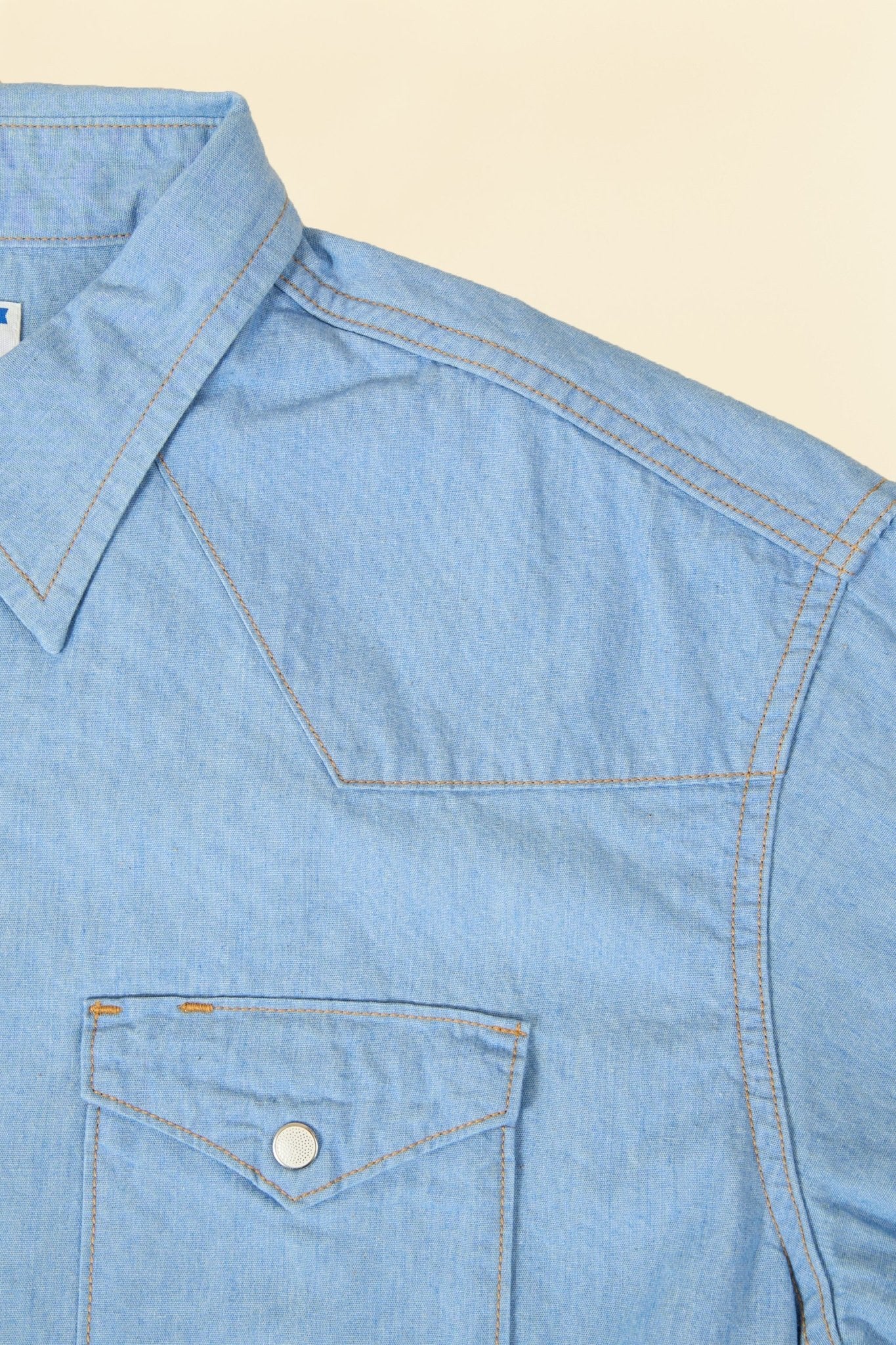 Dubble Works Lot. 43001 Western Shirt - Sax Blue