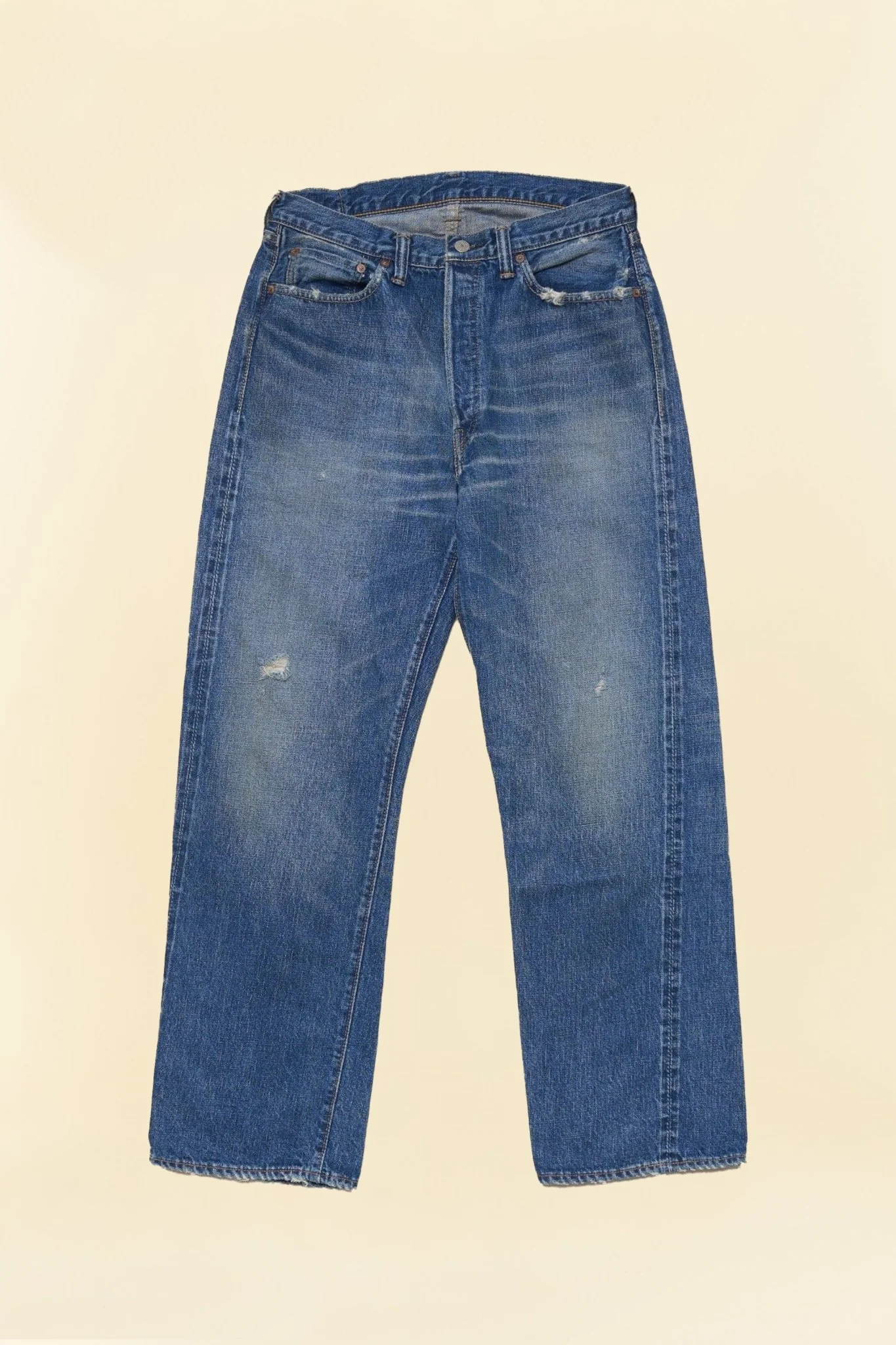 Fullcount 0105 Dartford Washed Straight Selvedge Denim - 13.7oz