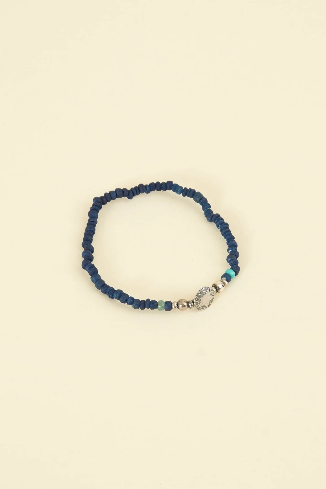 SunKu Star Concha Beads Bracelet -  Indigo