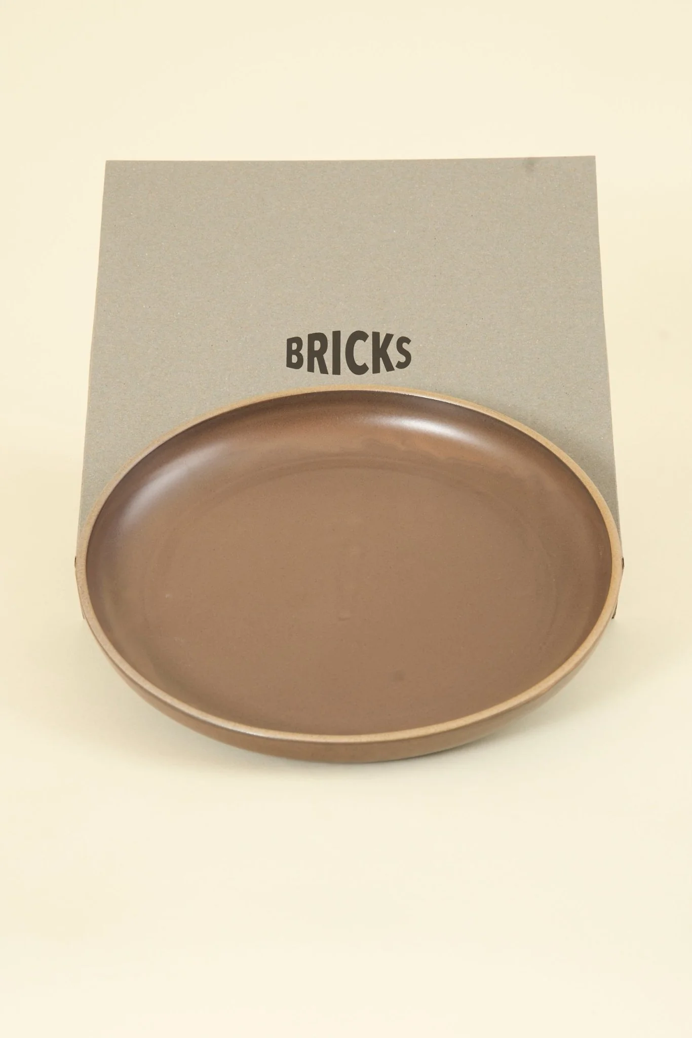 CHIPS Inc. BRICKS Large Plate - Brown