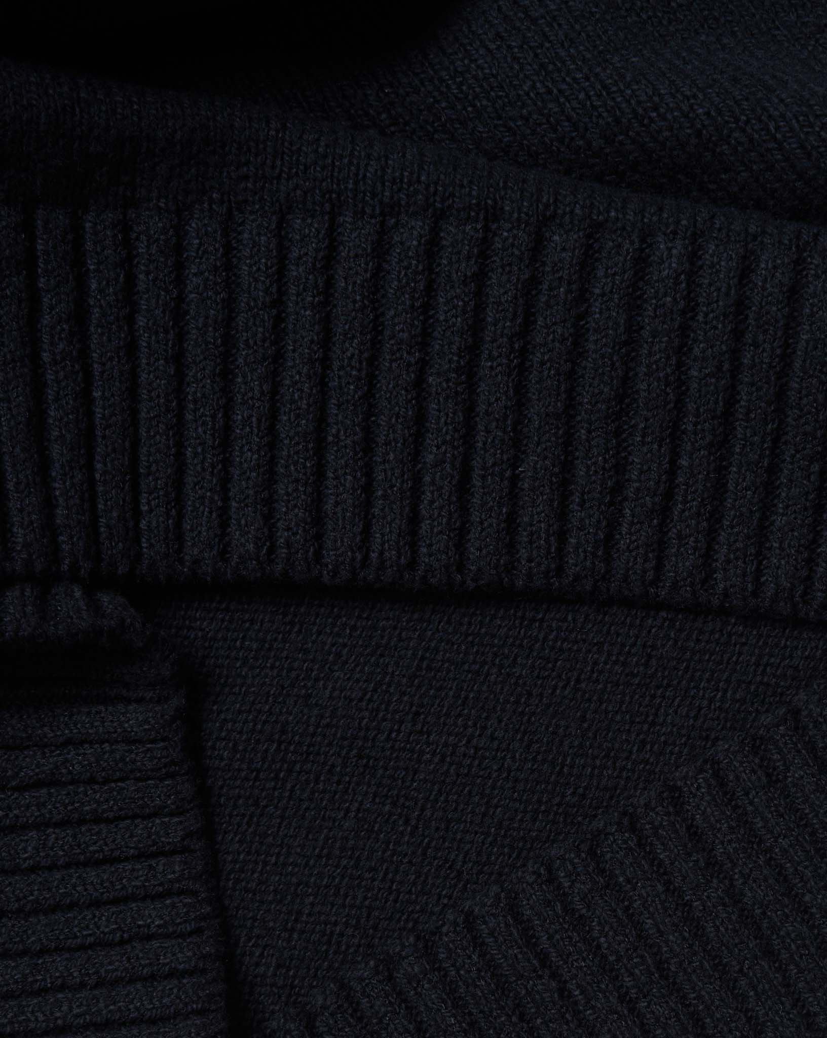 Rats Summer Cotton Knit Sweatshirt - Black