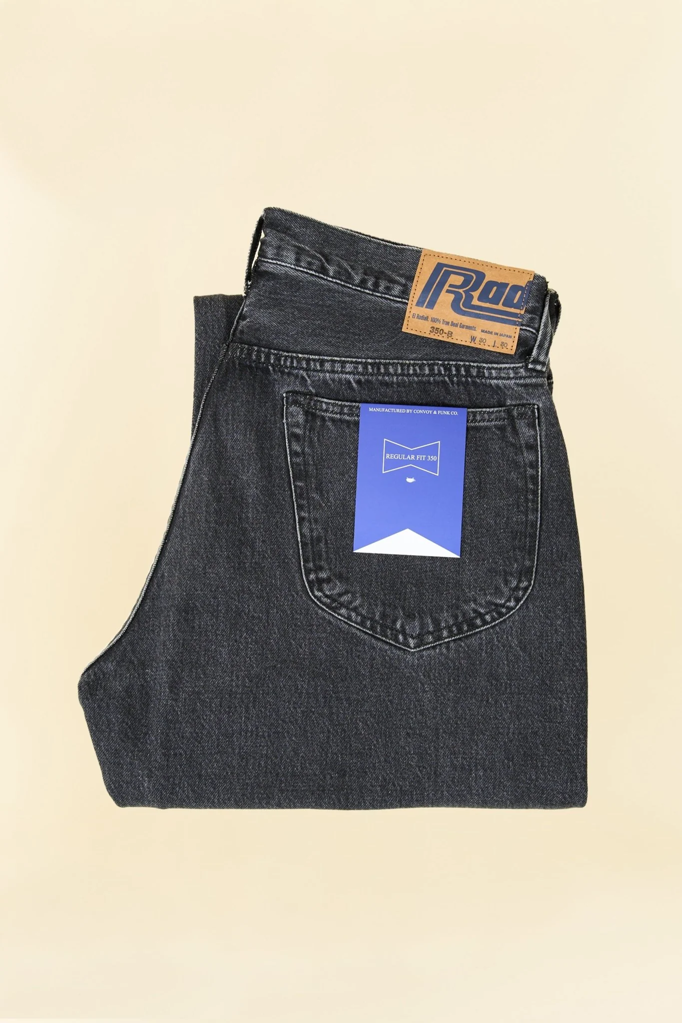 Radiall 350B Straight Fit Jeans - Light Black