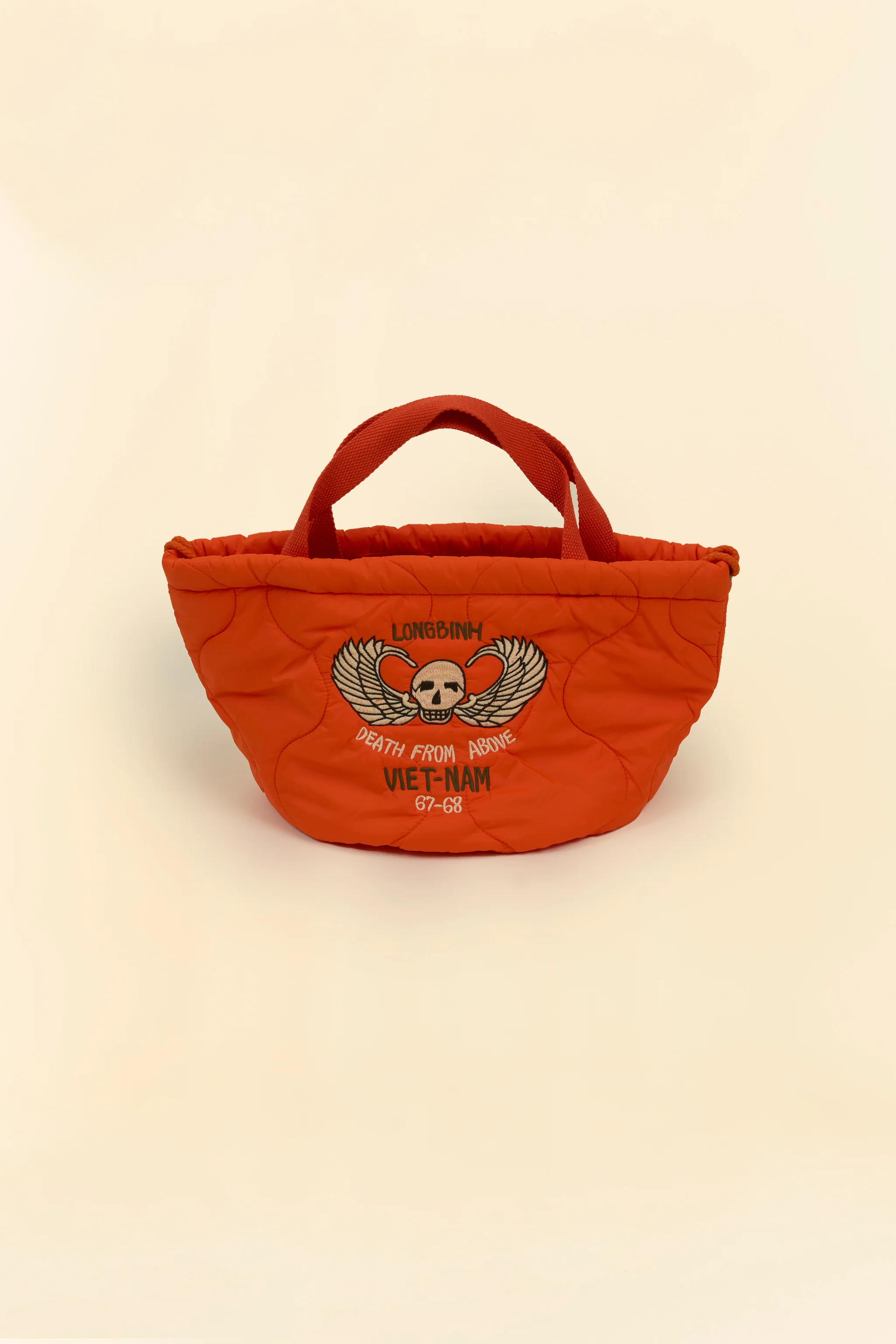 Pherrow's Skull Quilted Bag-  Orange