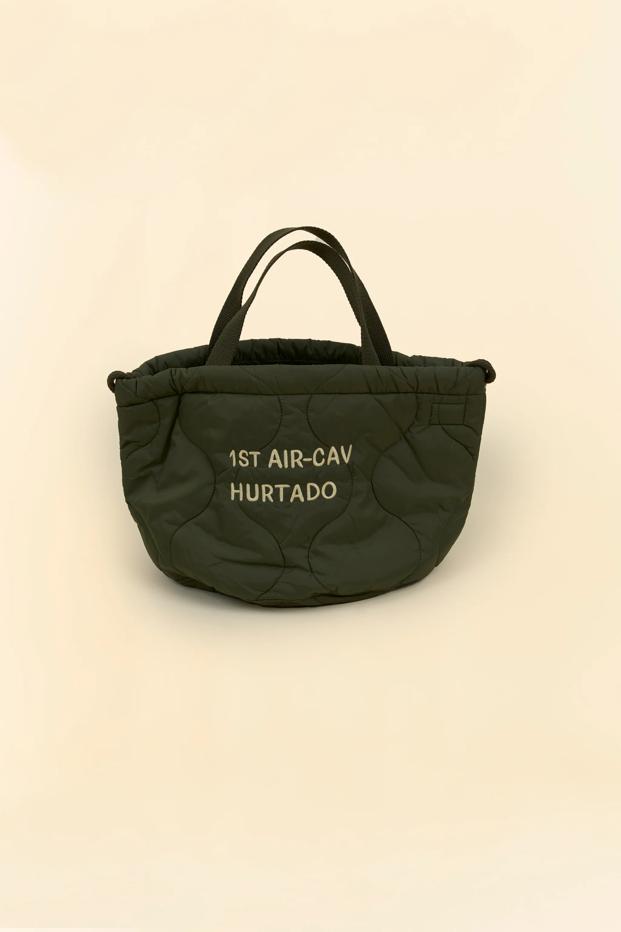 Pherrow's Skull Quilted Bag-  Olive