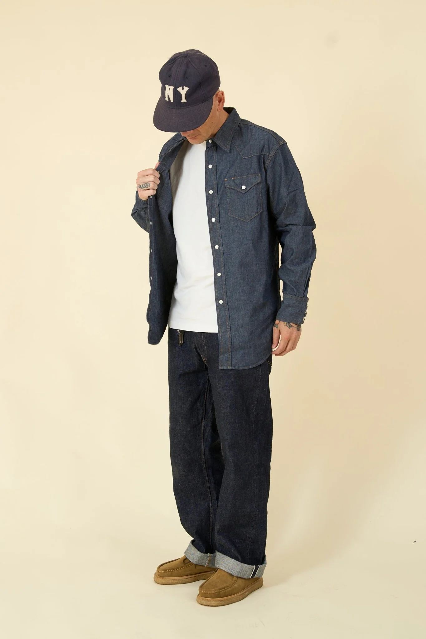 Dubble Works Lot. 43001 Western Shirt - Indigo