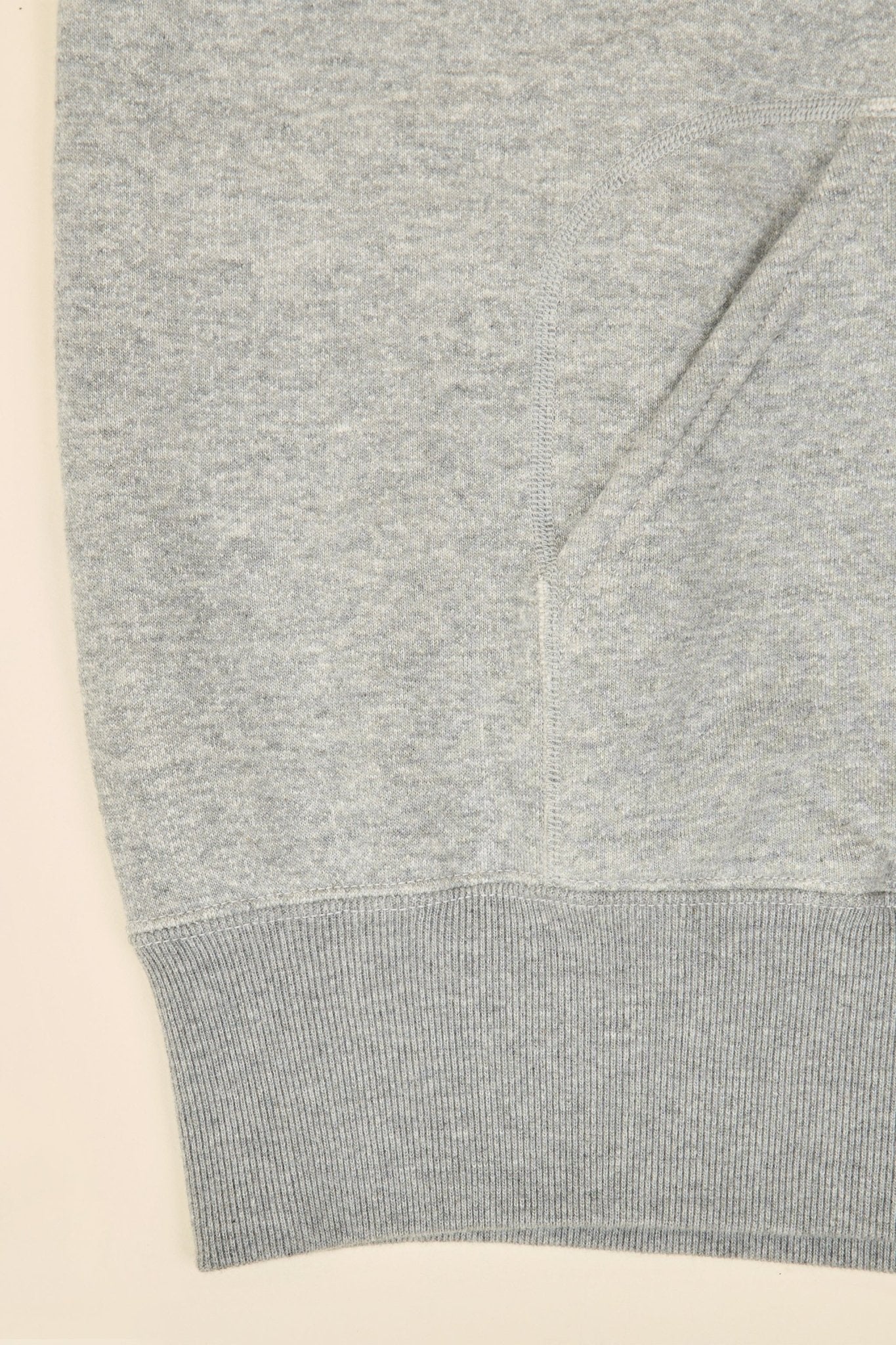 Pherrow's Loopwheel Hooded Raglan Sweatshirt - Heather Gray