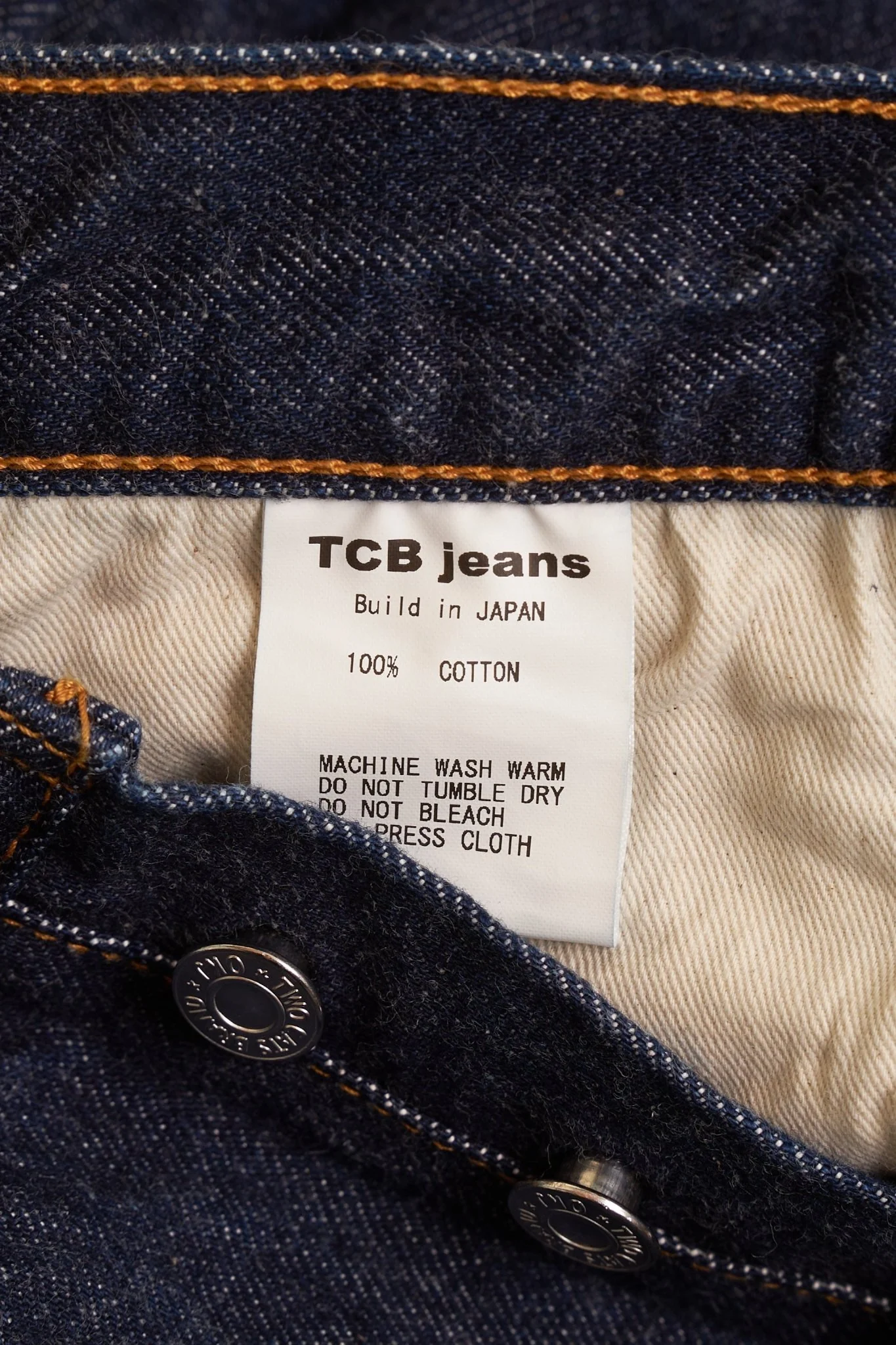 TCB Jeans 60's XX Medium Rise Tapered Denim - 13oz