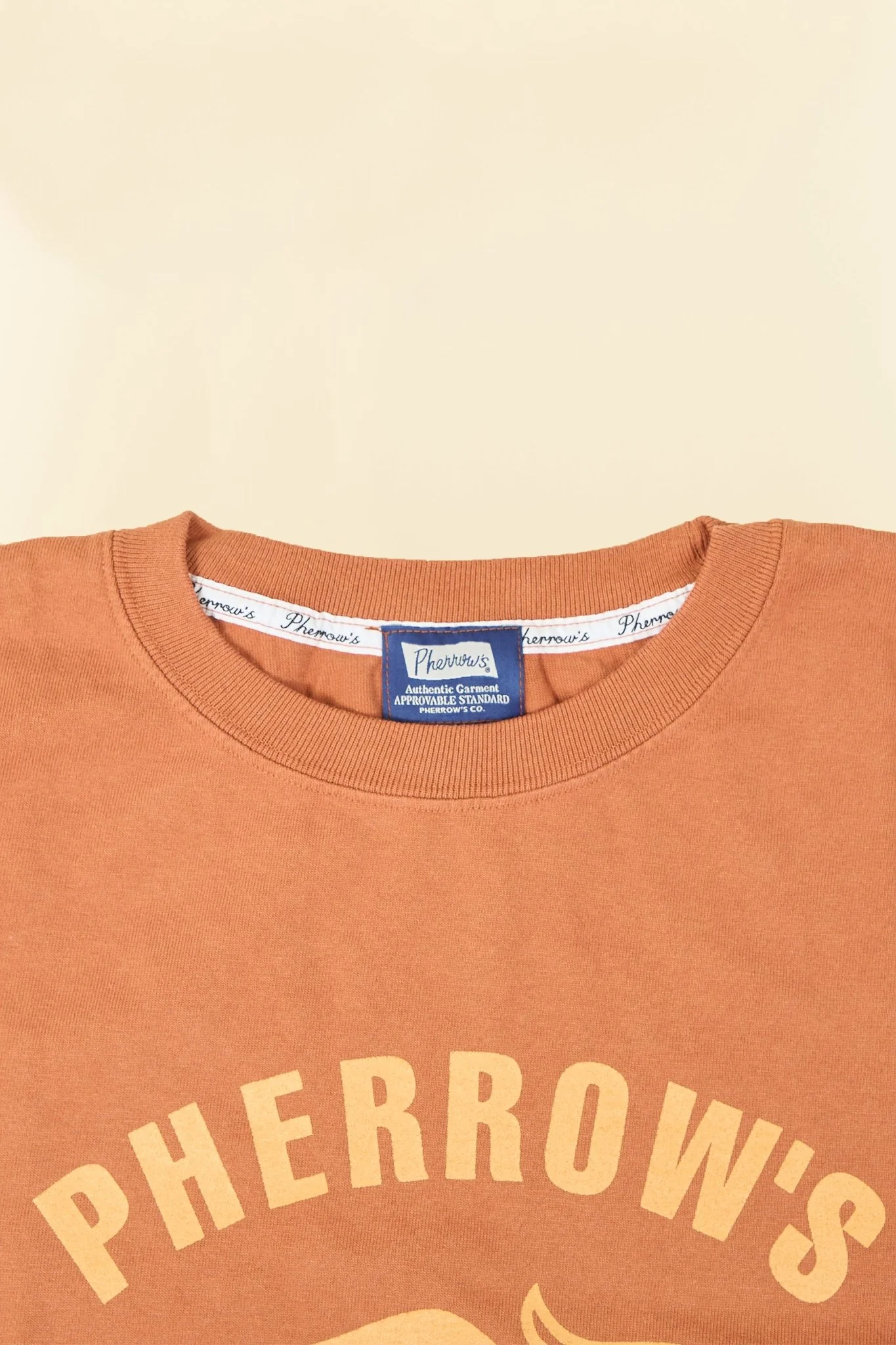 Pherrow's Classic Buffalo Print T-Shirt - Orange