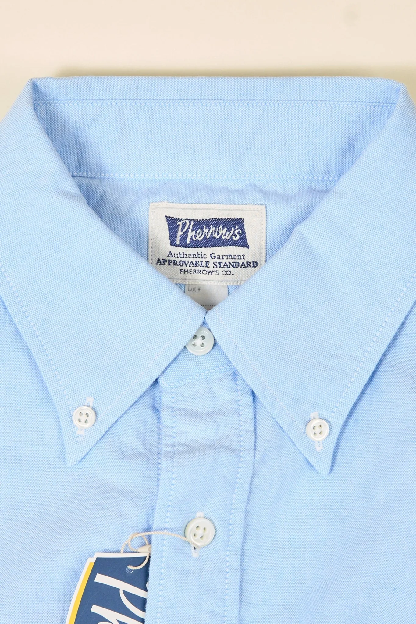 Pherrow's Button Down Oxford Shirt - Sax Blue